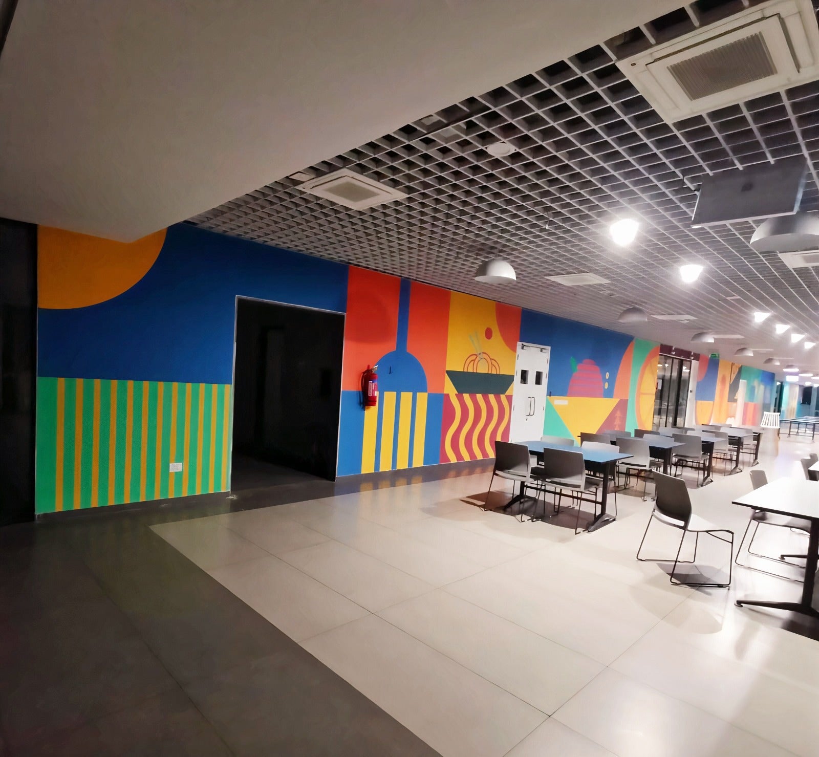 Modern Office and Airport Signage Wallpaper - Abstract Wall Graphic, Directional Decals for Creative and Navigational Spaces, vishal wallpapers