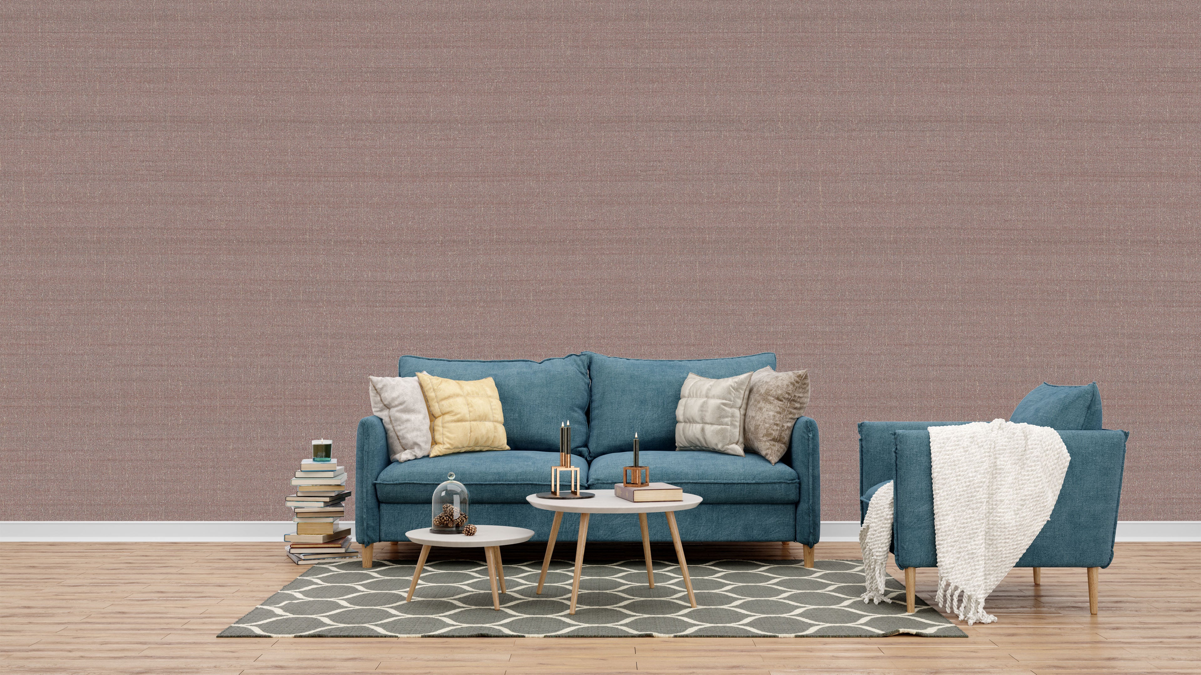 Subtle Elegance and Modern Style Wallpaper for Living Rooms and Bedrooms - Warplock Bronze Metal