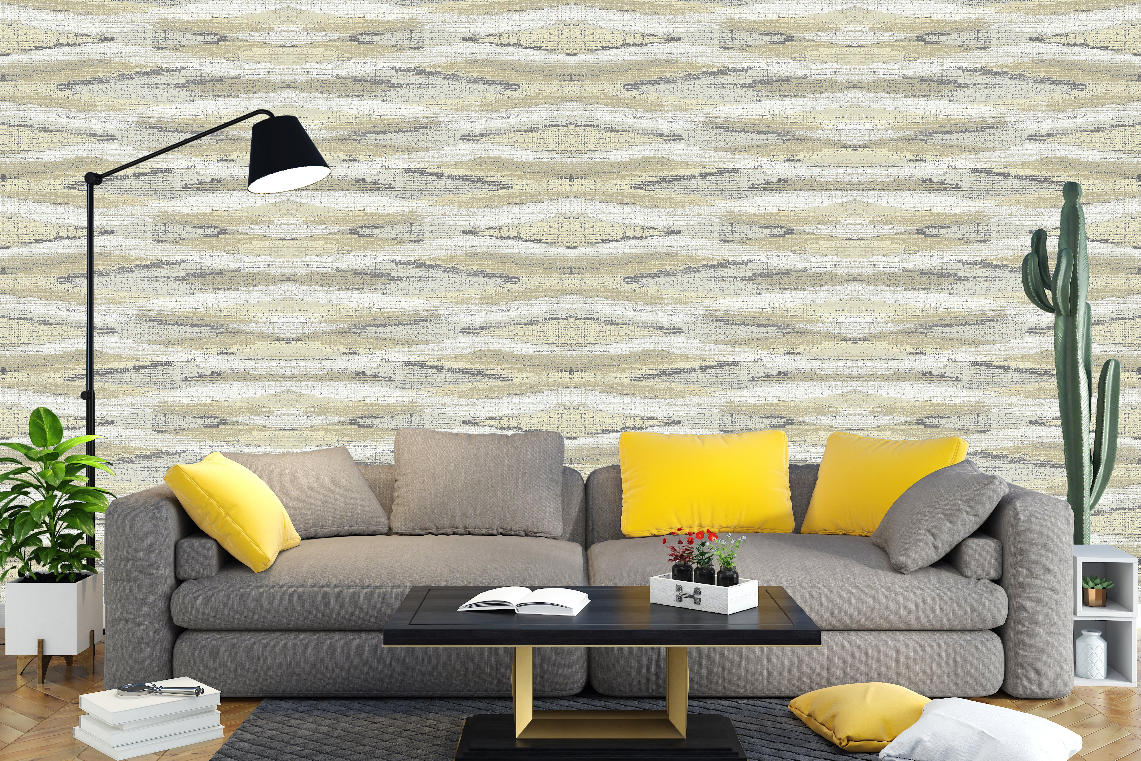 Best wallpaper company in India, Abstract Diamond Pattern Wallpaper - Warm Neutral Tones for Modern Homes, Vishal Wallpapers, Vishal Productions