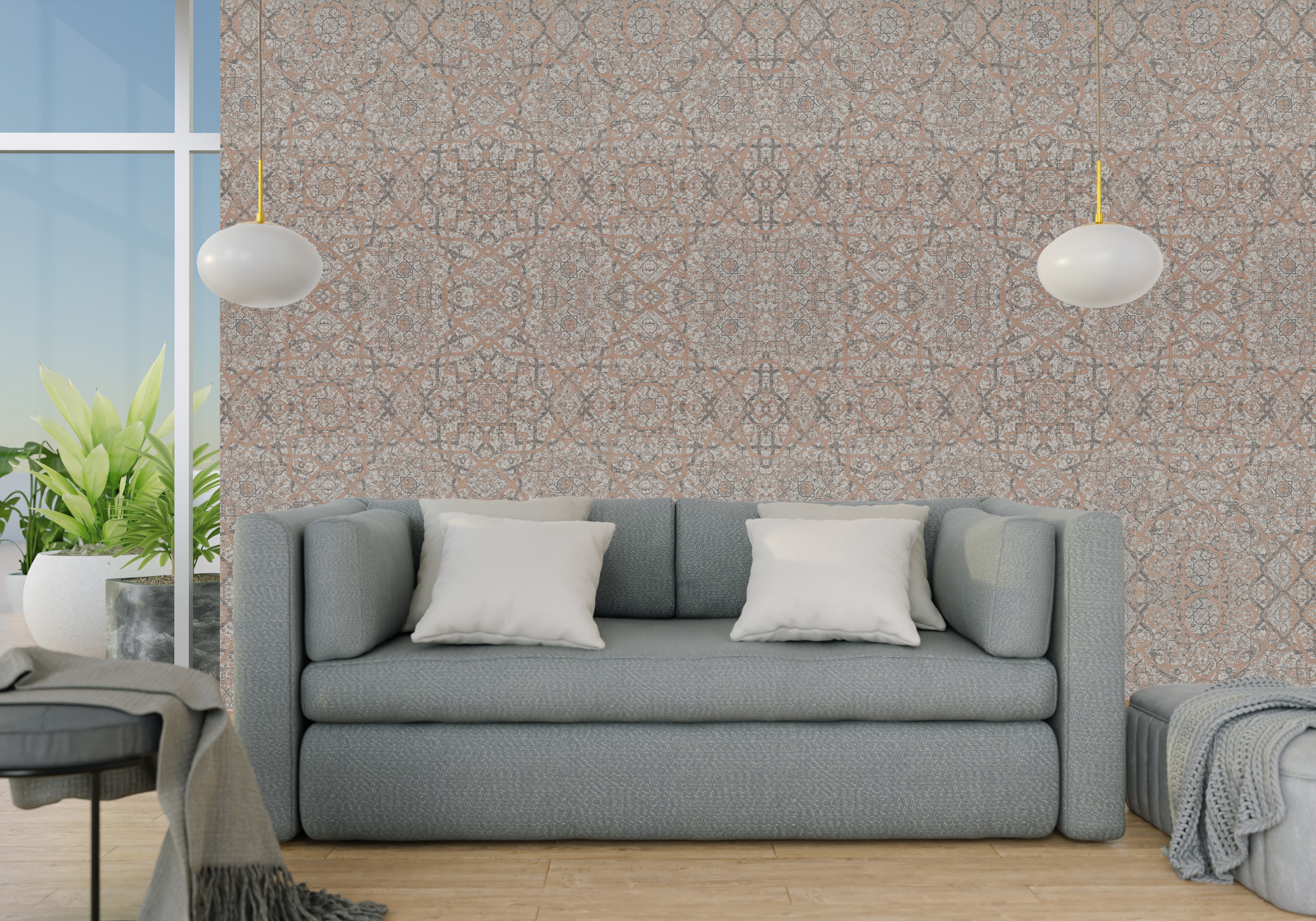 Portobello Mushroom Design Wallpaper - For Inviting Spaces