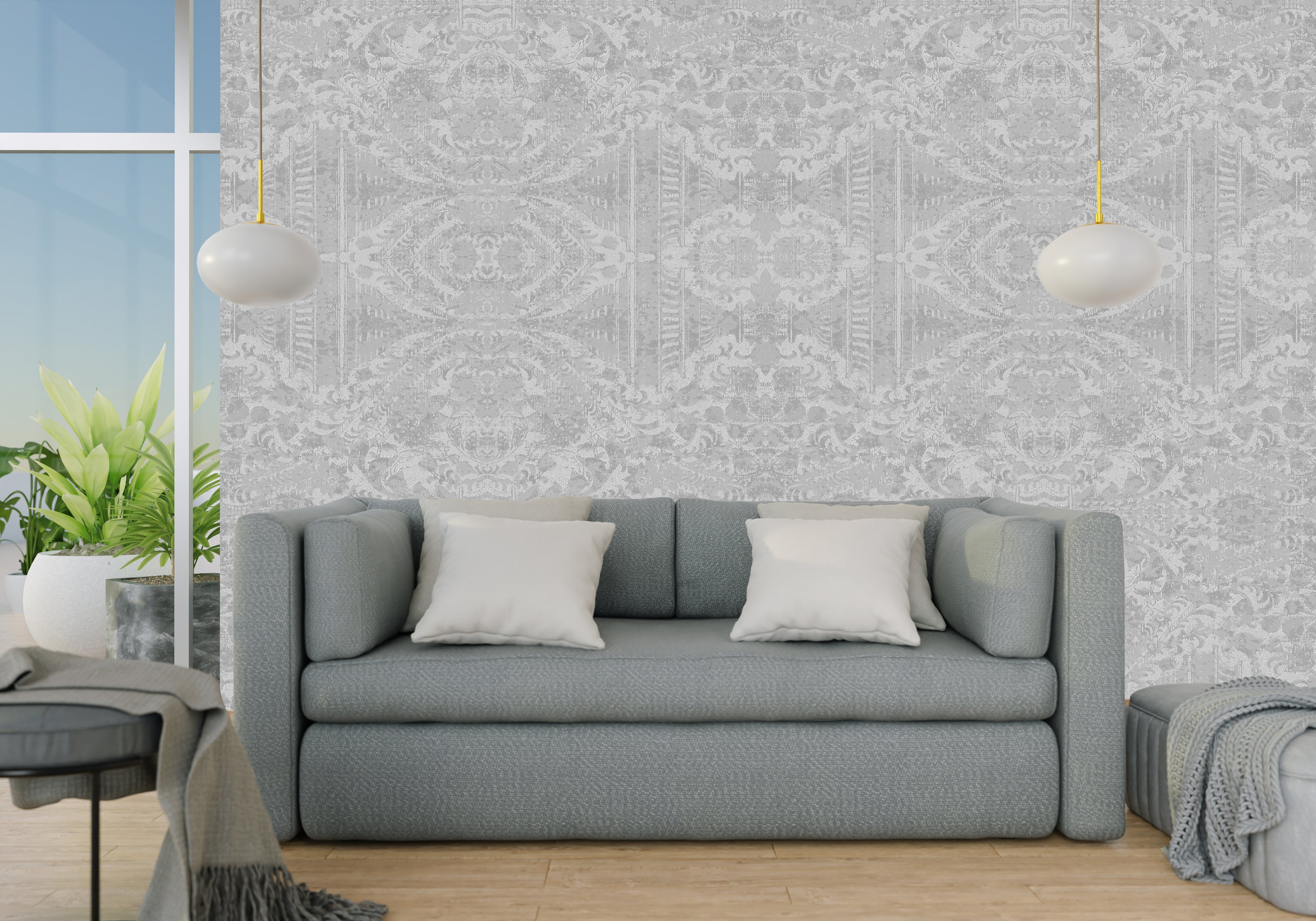 Stonewall Grey Design Wallpaper - For Inviting Spaces