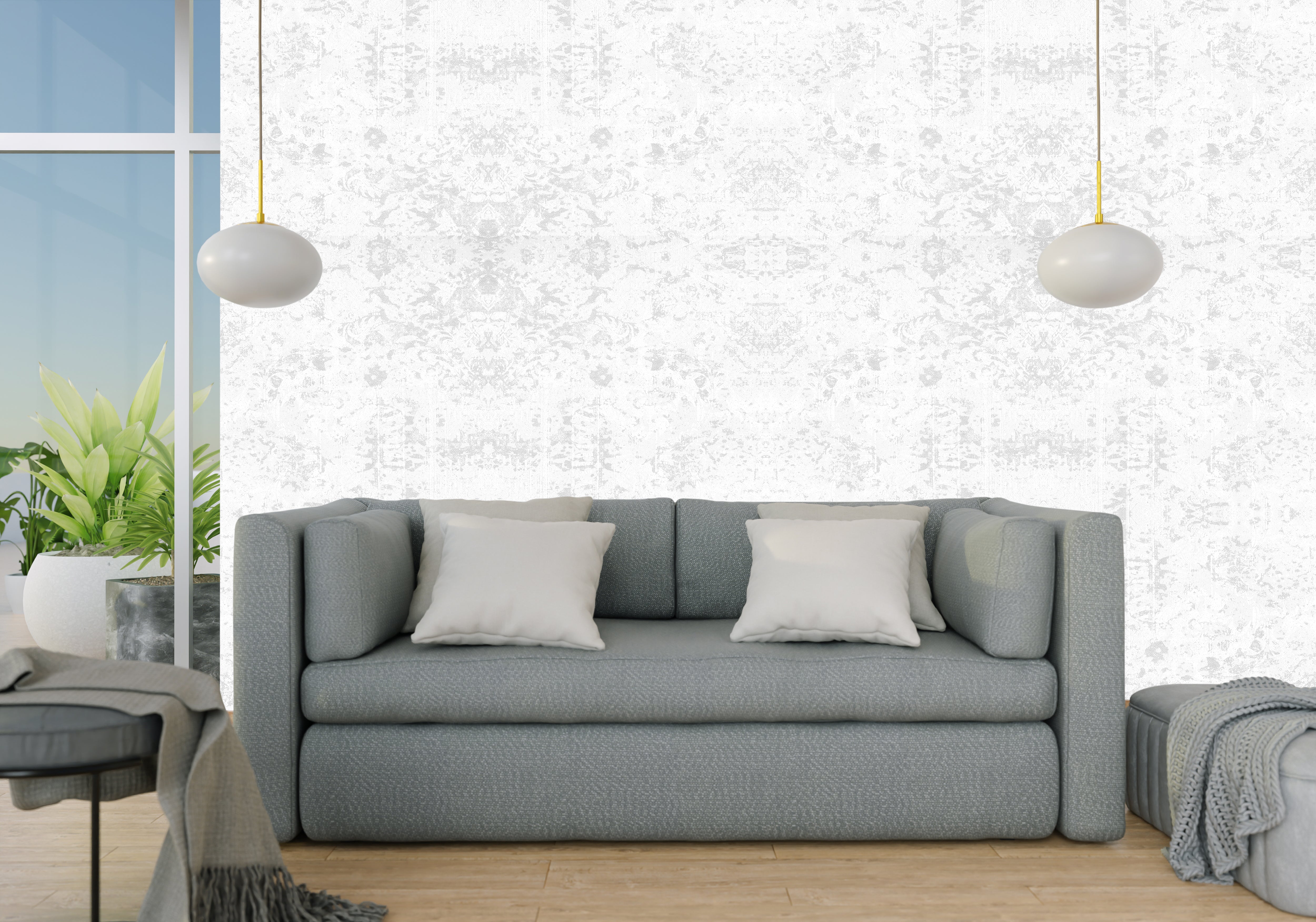 Lynx White Design Wallpaper - For Inviting Spaces