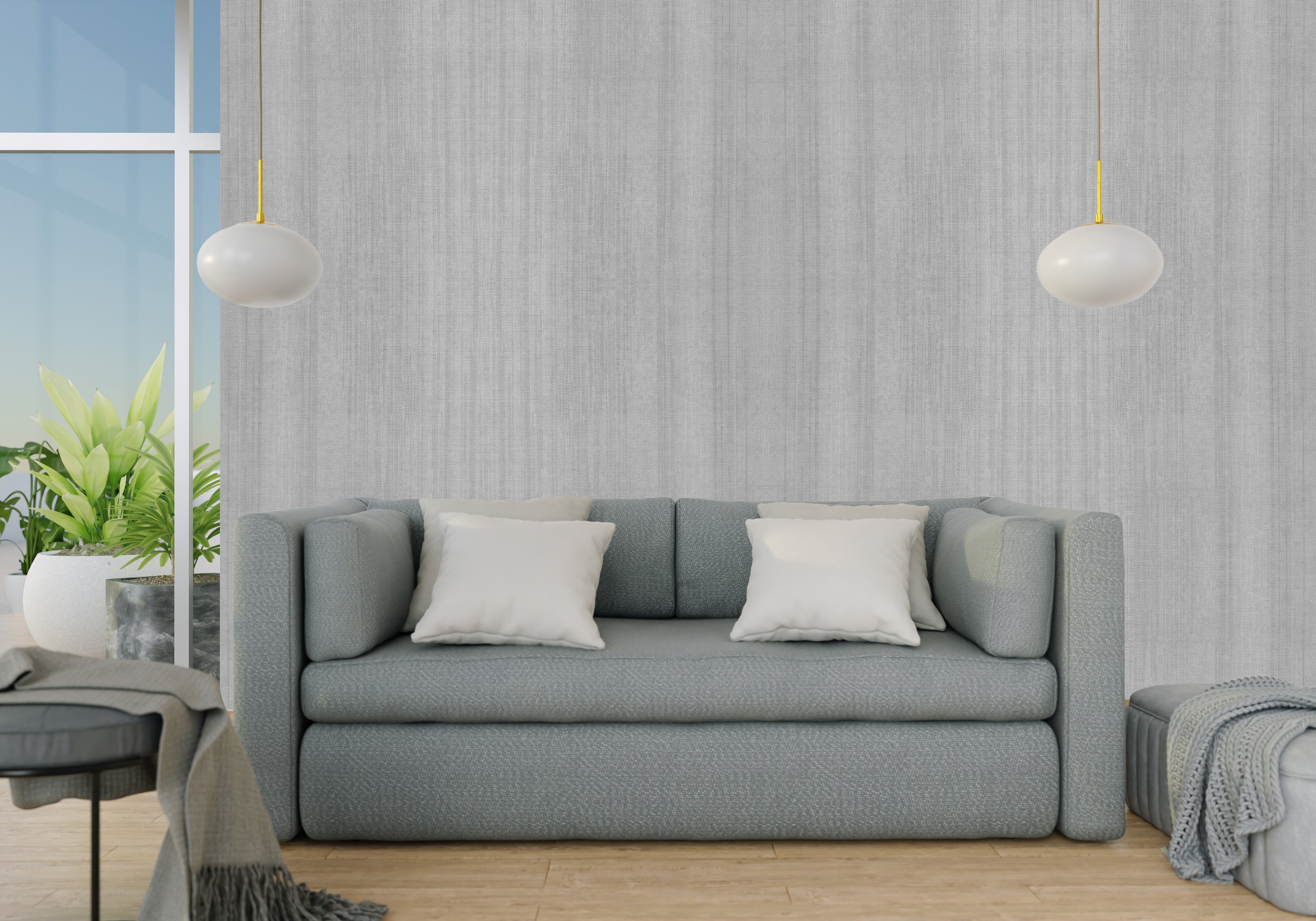 Brainstem Grey Design Wallpaper - For Inviting Spaces