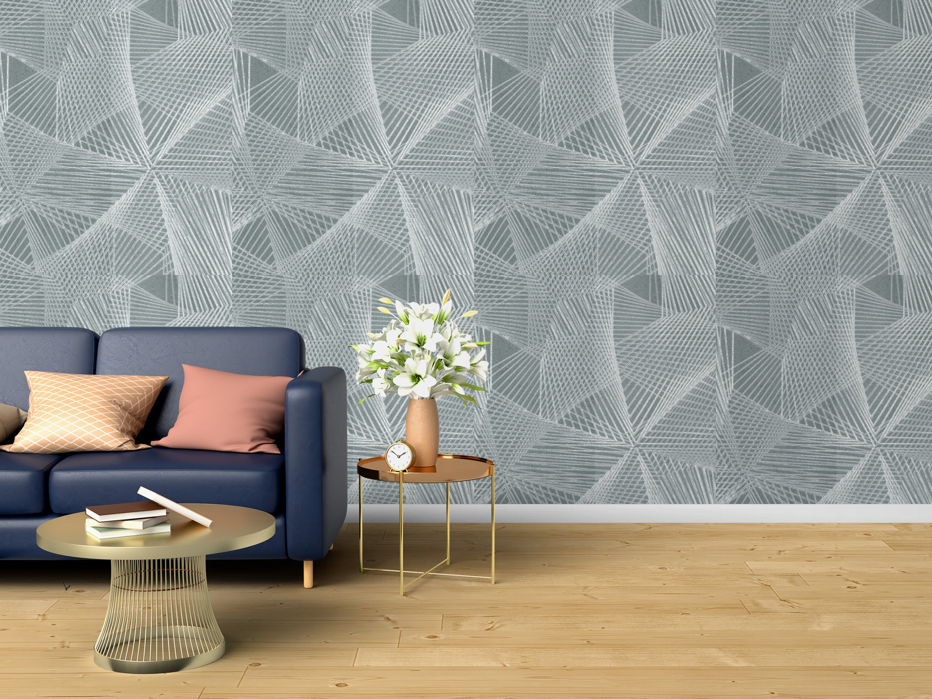 Gunmetal Grey Modern Abstract Wall Decor for Contemporary Spaces
