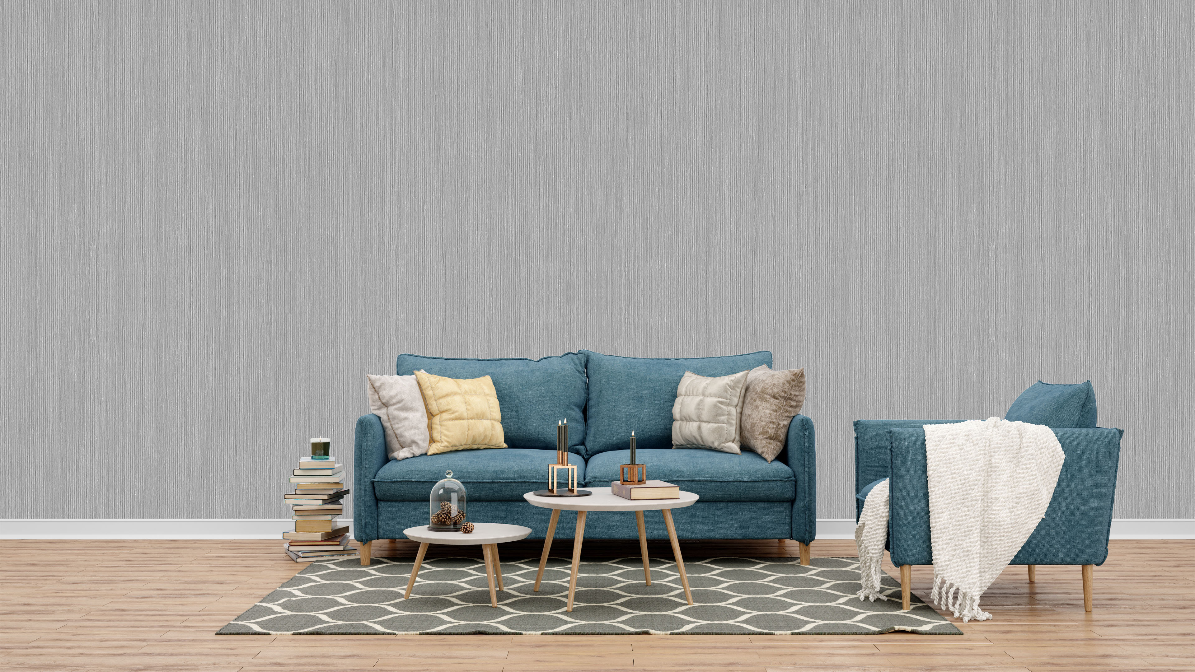 Subtle Elegance and Modern Style Wallpaper for Living Rooms and Bedrooms - Uniform Gray