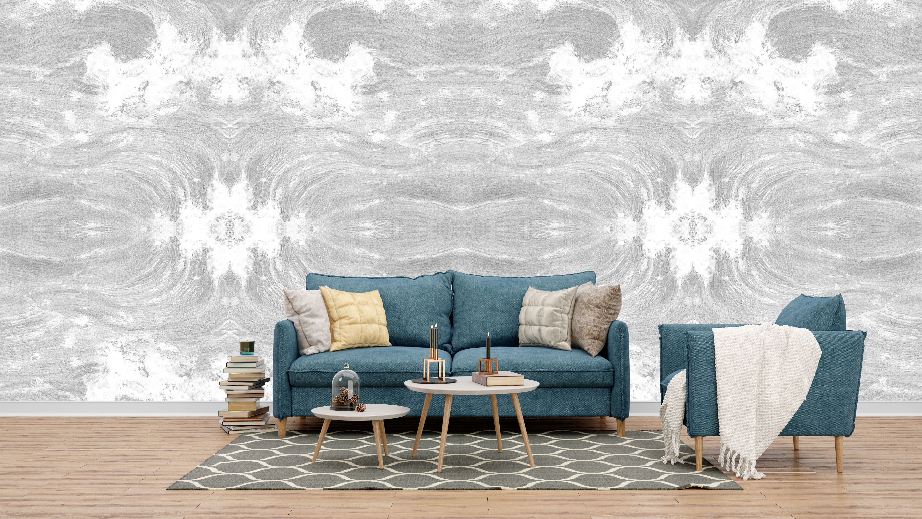 Cerebellum Grey - Subtle Elegance and Modern Style Wallpaper for Living Rooms and Bedrooms