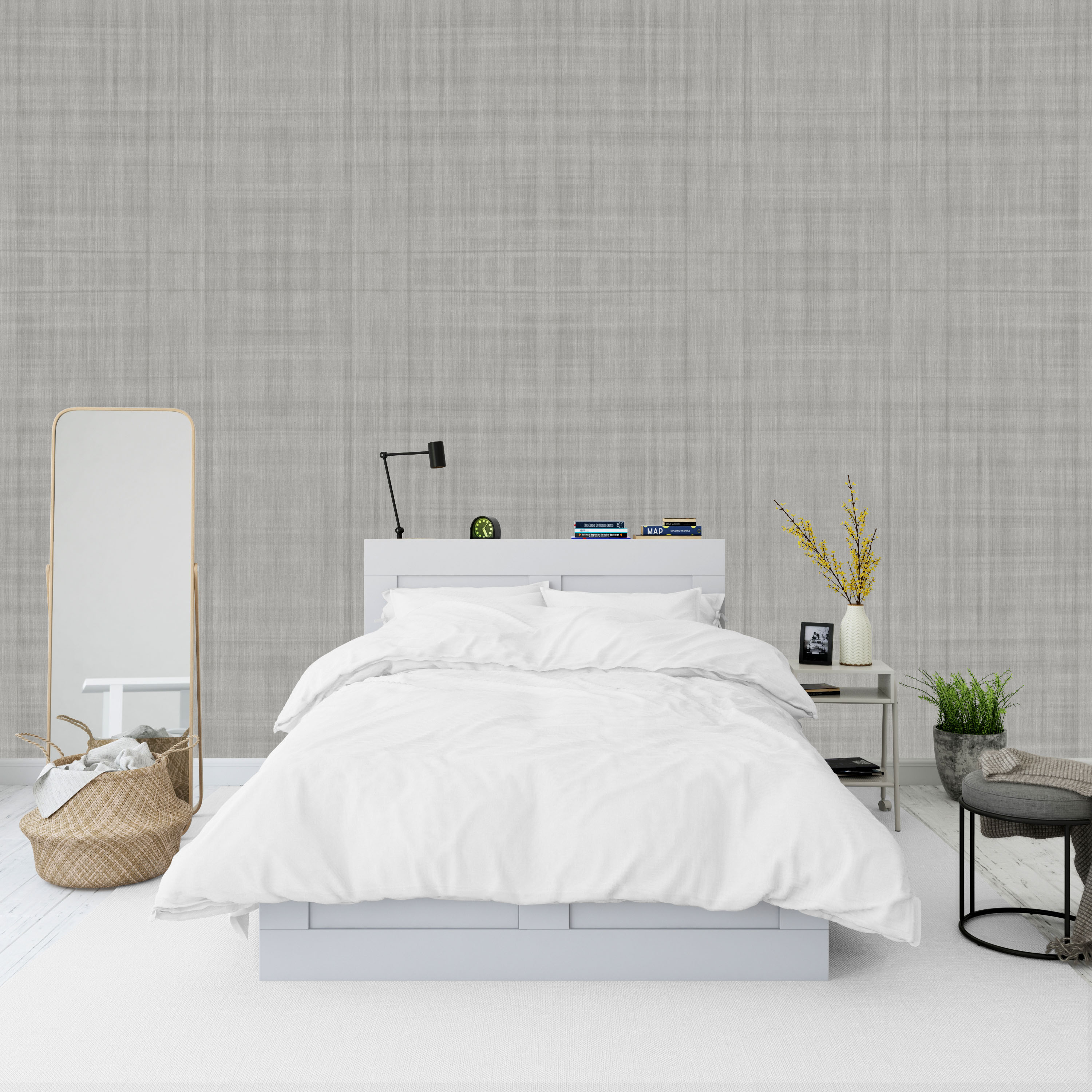 Duct Tape Grey - Subtle Elegance and Modern Style Wallpaper for Living Rooms and Bedrooms