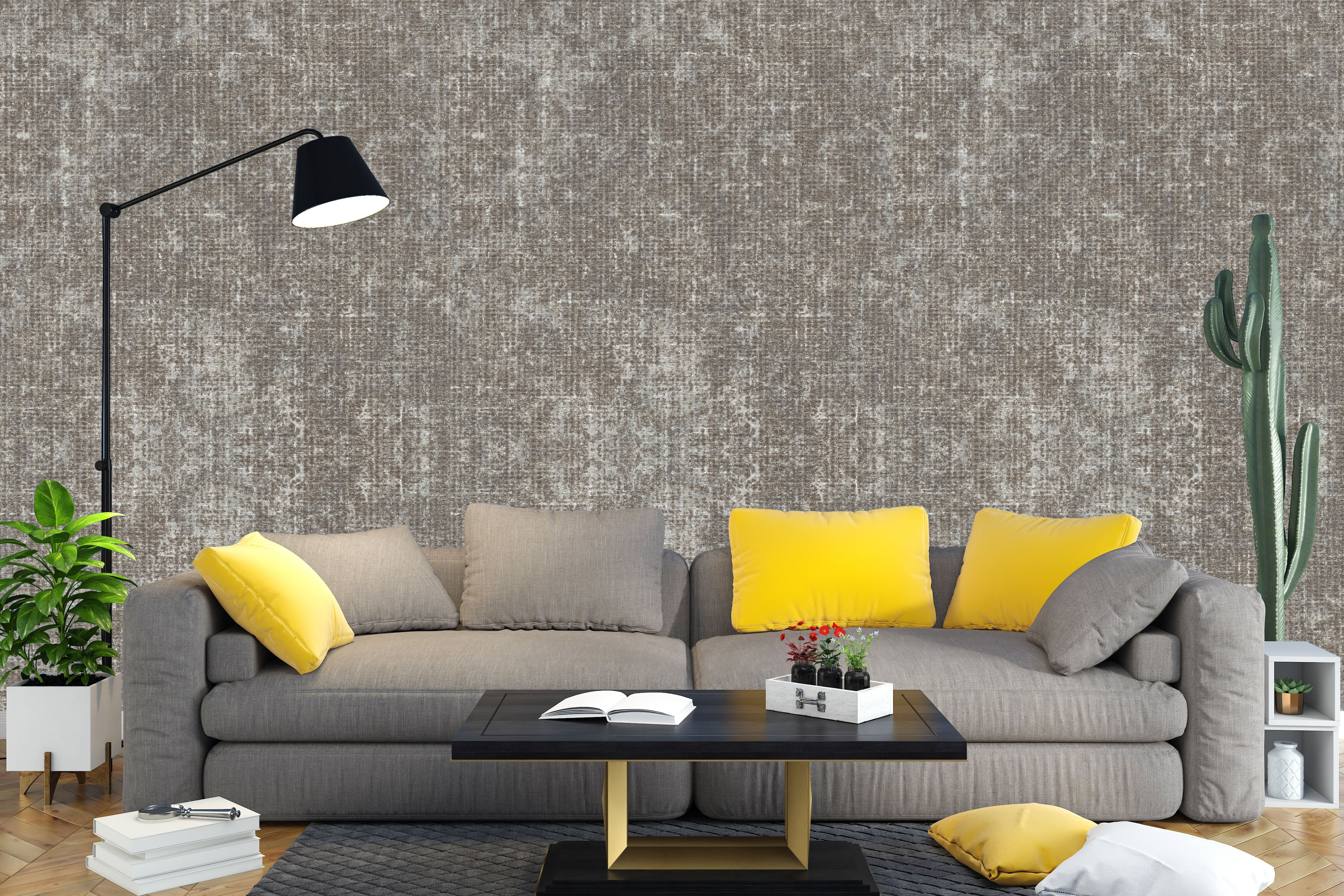 White and Grey Woven Fabric Texture Wallpaper