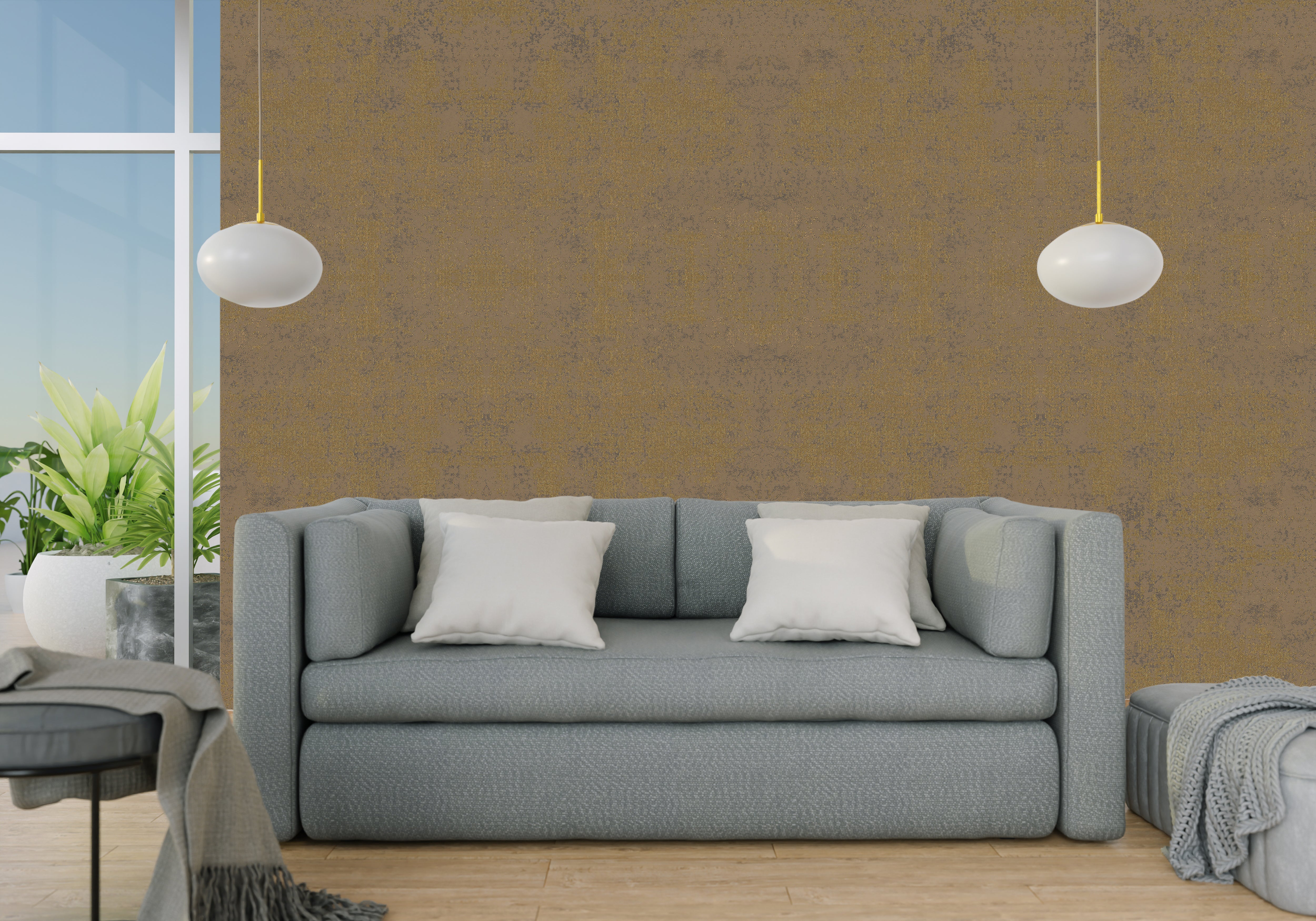 Tantanmen Brown Design Wallpaper - For Inviting Spaces