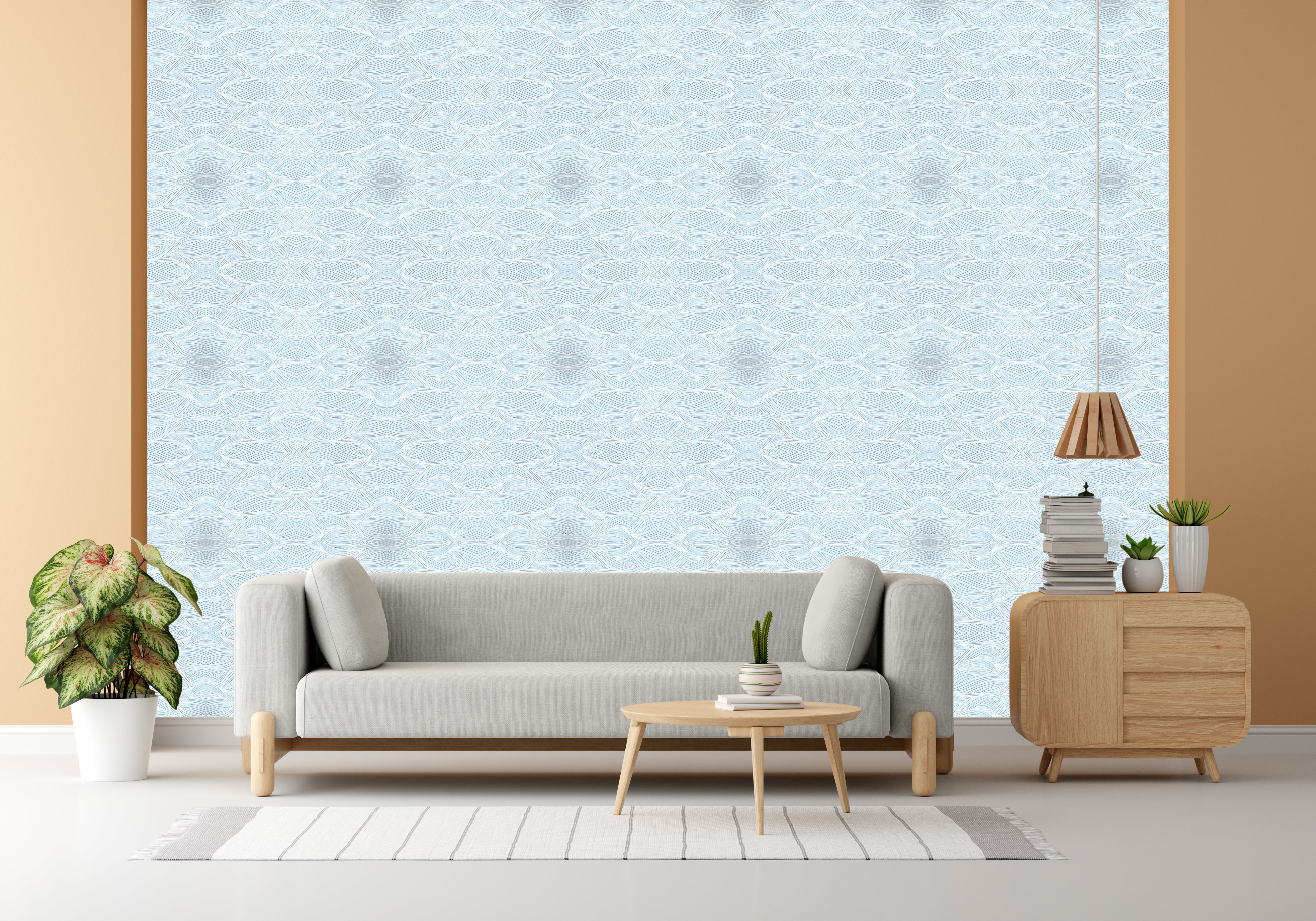 Let it Snow Design Subtle Elegance Modern Style Wallpaper for Living Rooms Bedrooms