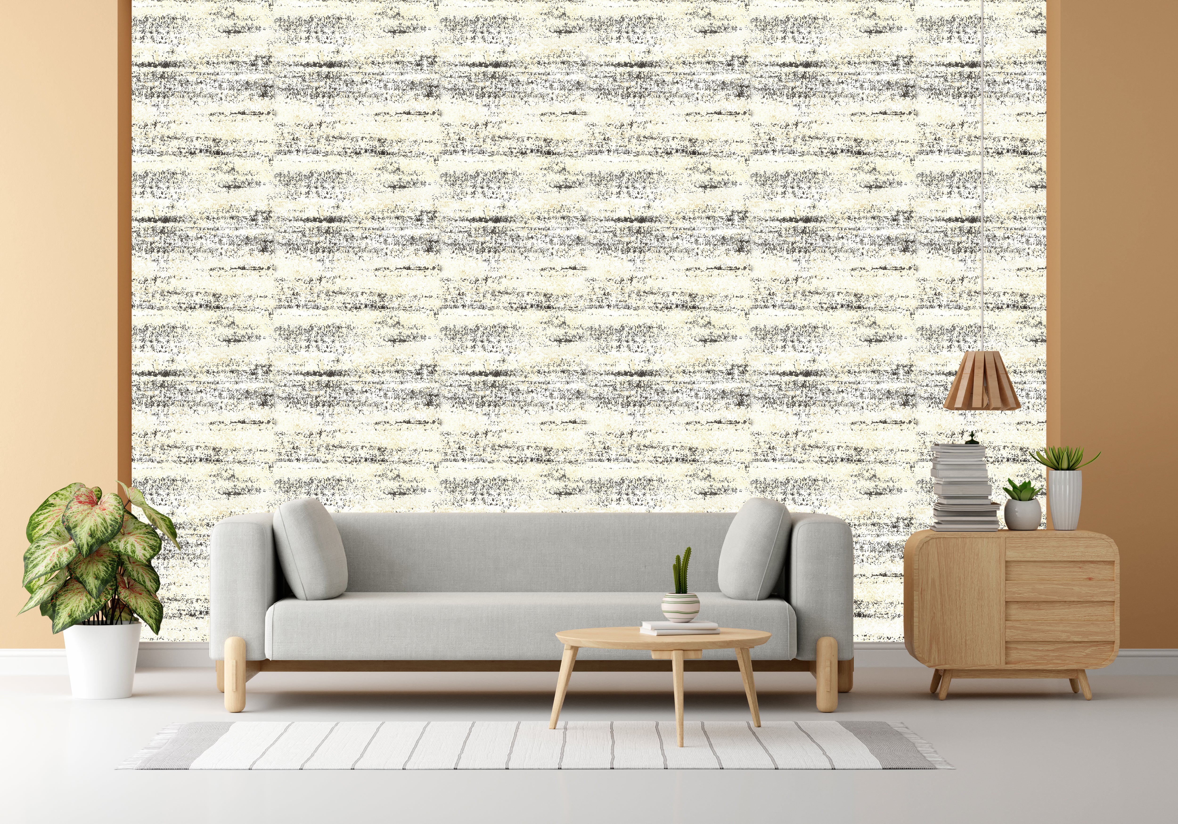 Ivory Keys Design Subtle Elegance Modern Style Wallpaper for Living Rooms Bedrooms