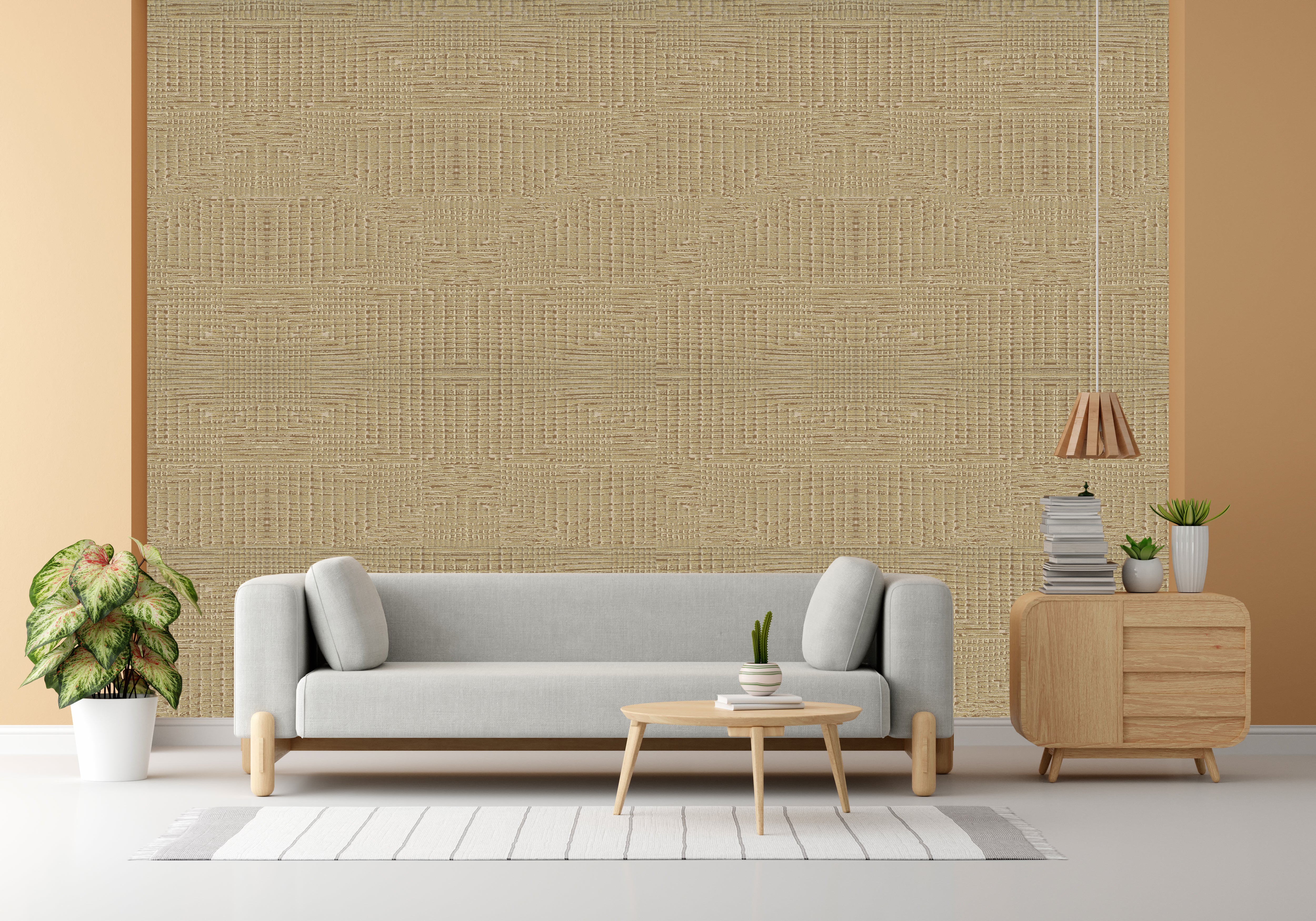Paper Sack Design Subtle Elegance Modern Style Wallpaper for Living Rooms Bedrooms