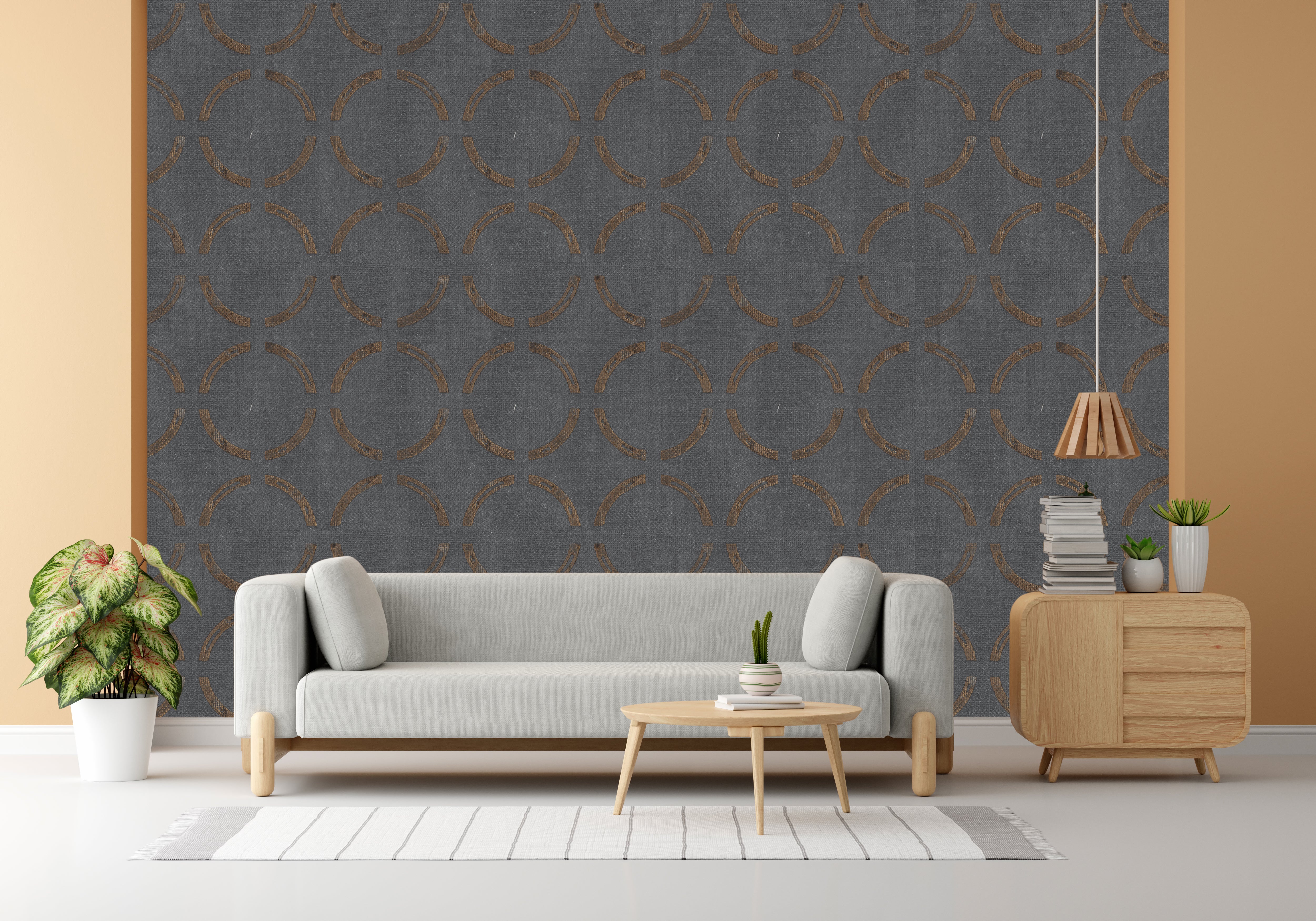 Quiet Shade Design Subtle Elegance Modern Style Wallpaper for Living Rooms Bedrooms