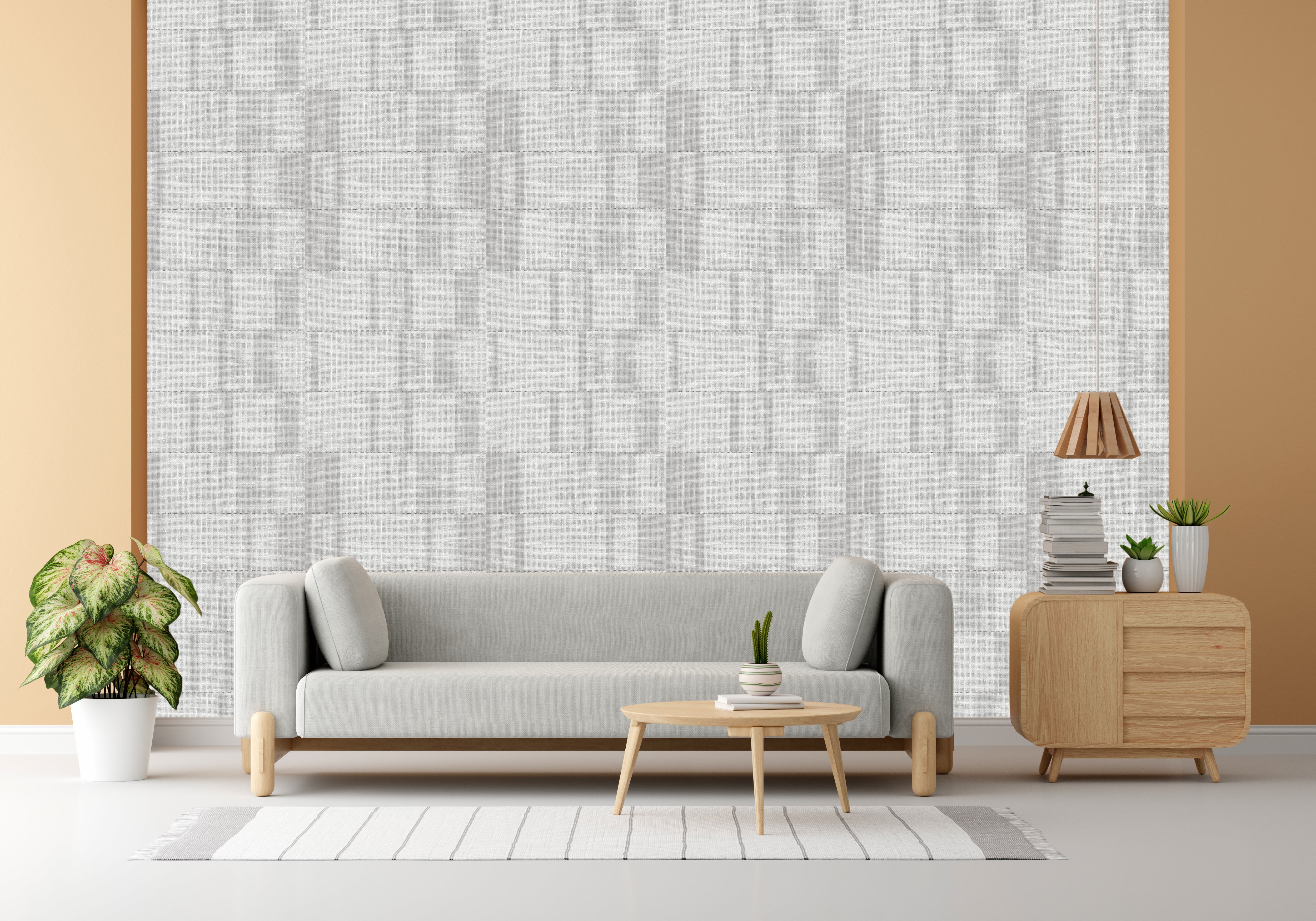 American Silver Design Subtle Elegance Modern Style Wallpaper for Living Rooms Bedrooms