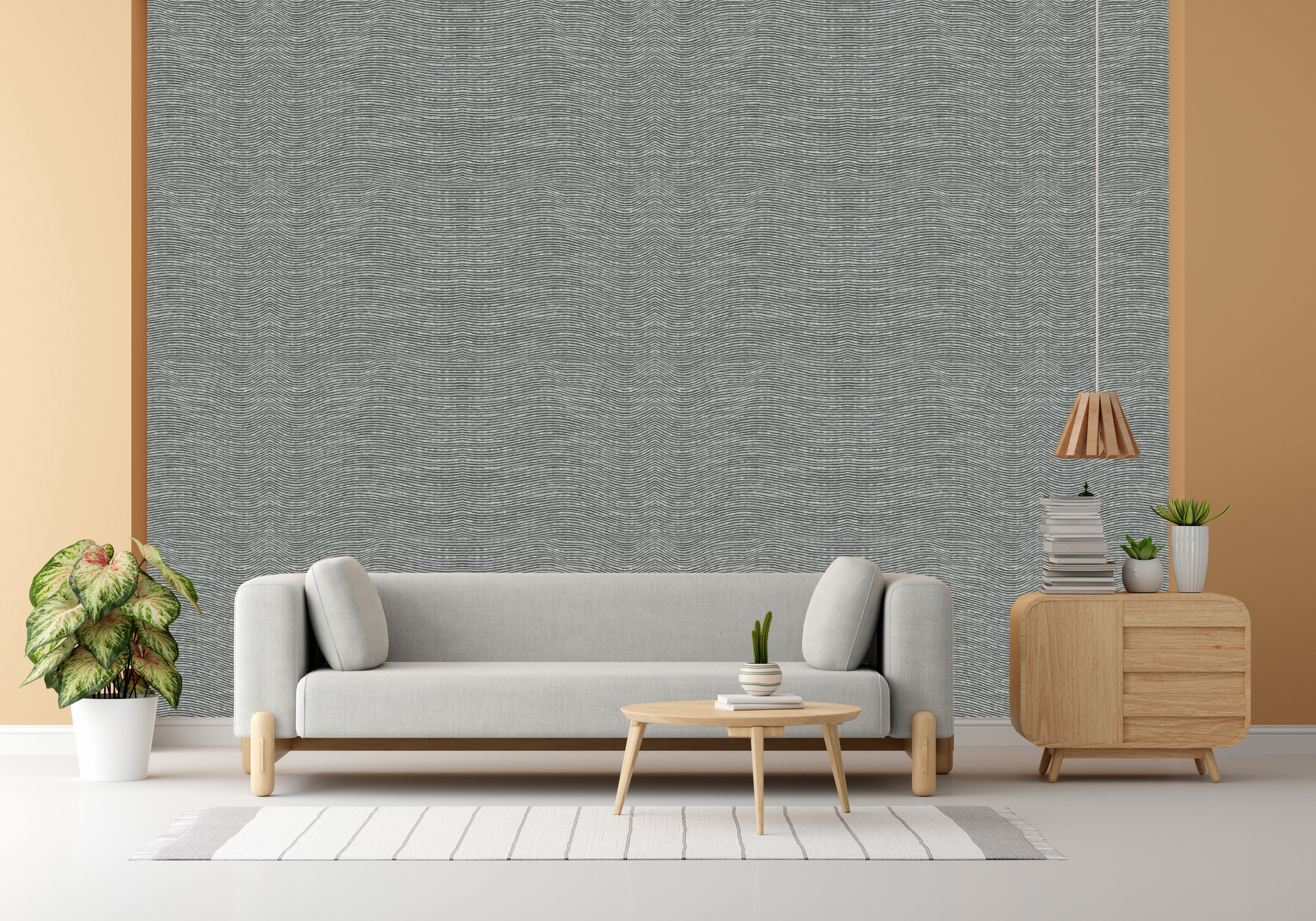 Lost Soul Grey Design Subtle Elegance Modern Style Wallpaper for Living Rooms Bedrooms