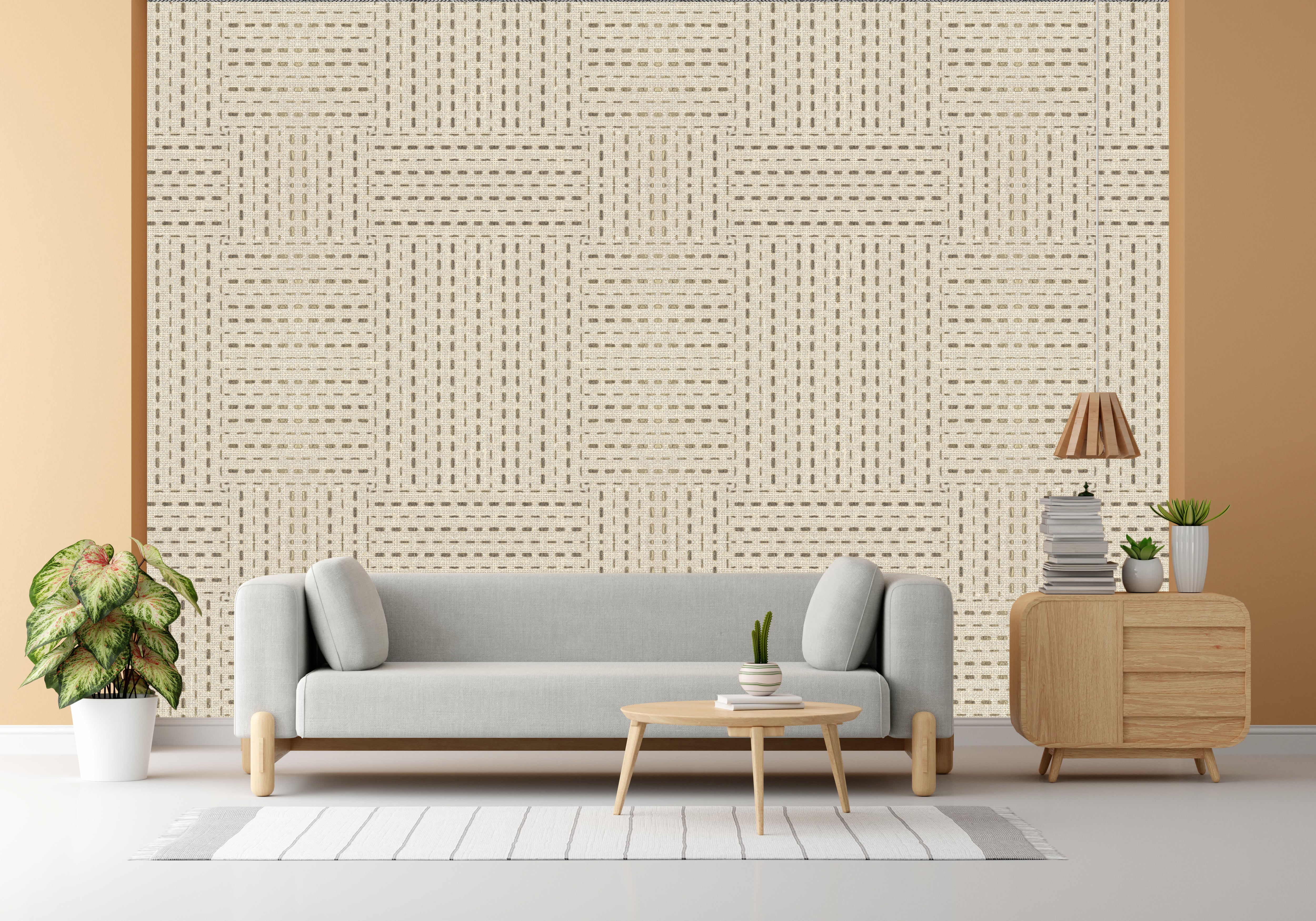 Exclusive Ivory Design Subtle Elegance Modern Style Wallpaper for Living Rooms Bedrooms
