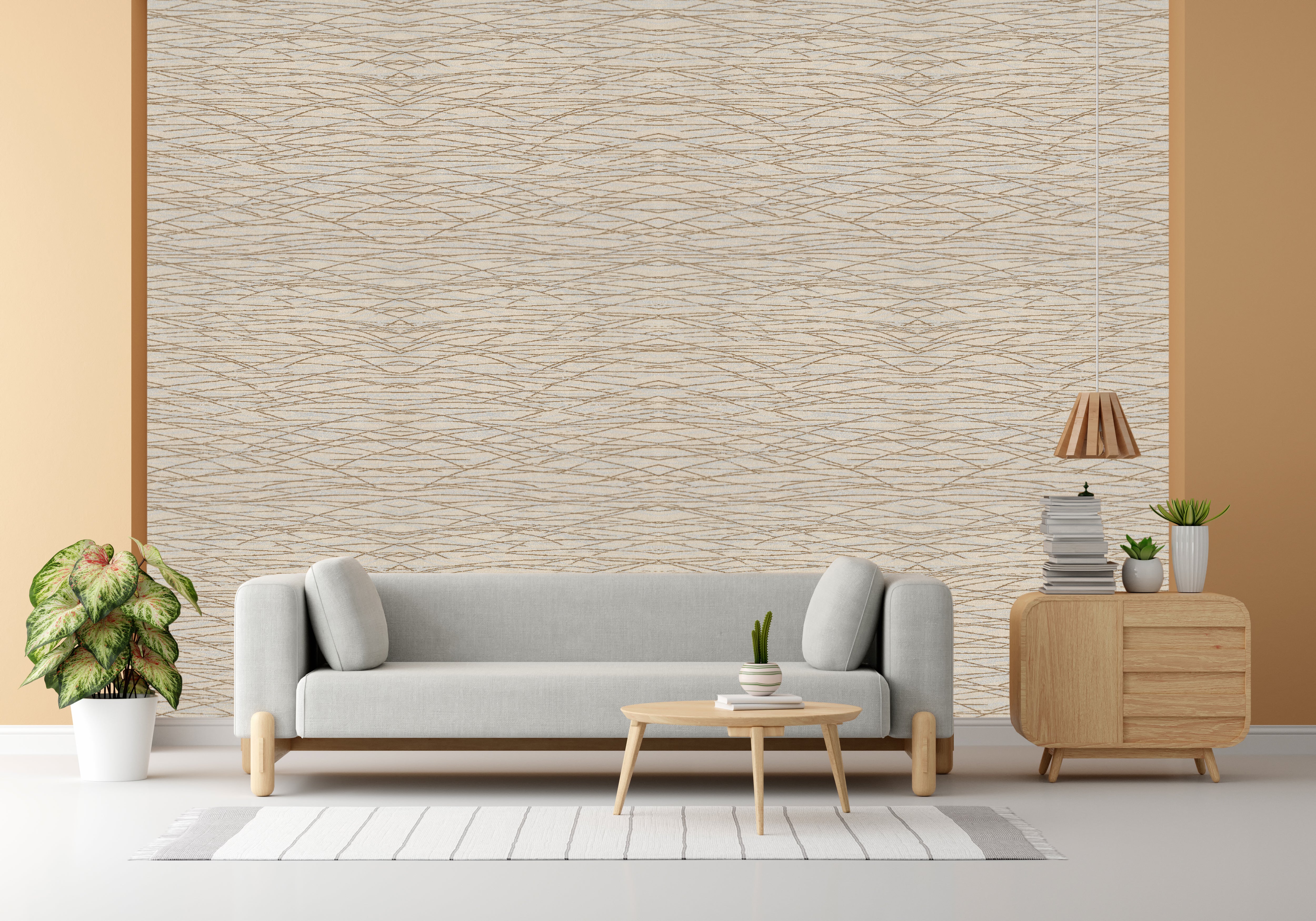 Oyster Grey Design Subtle Elegance Modern Style Wallpaper for Living Rooms Bedrooms