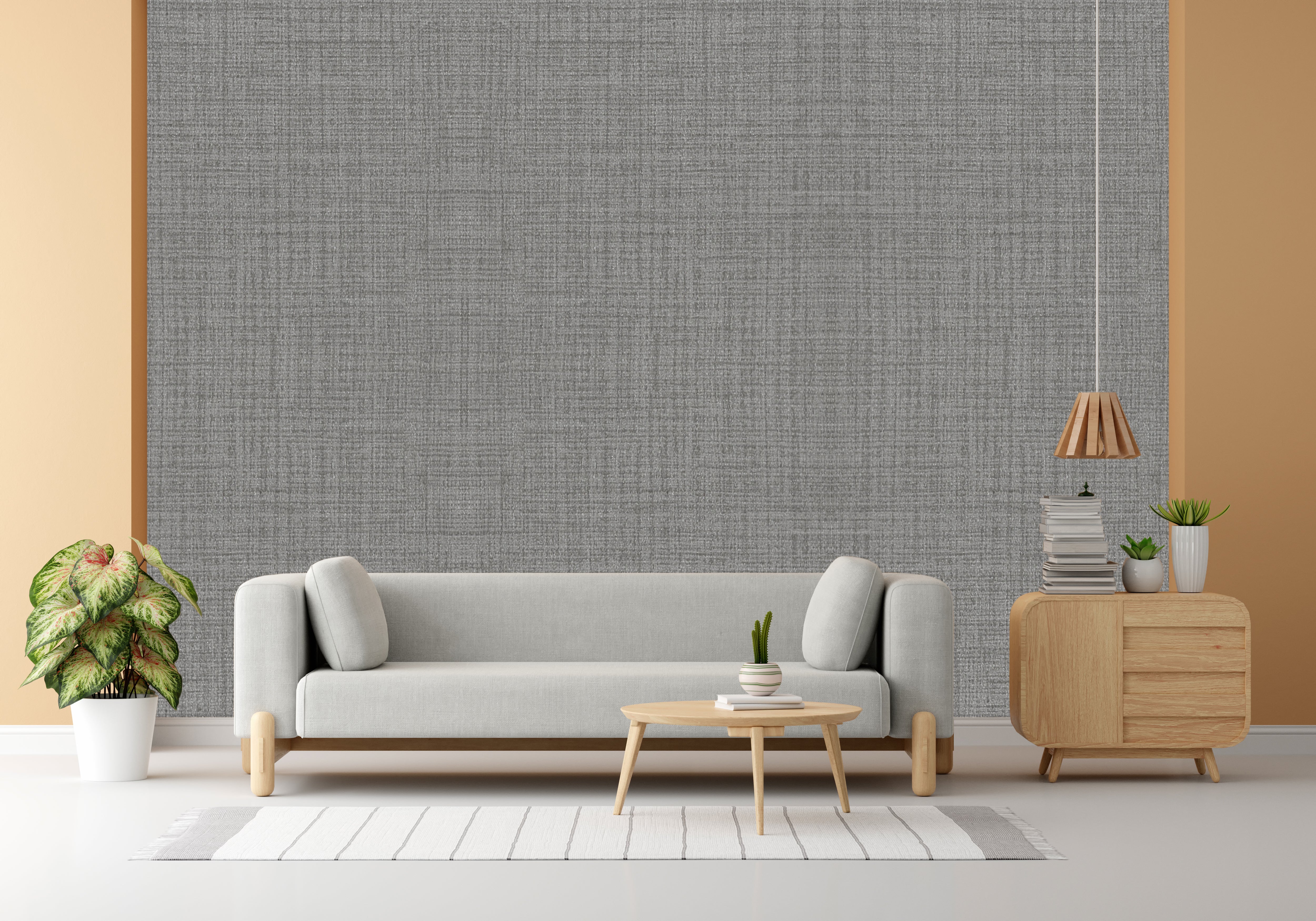 Spanish Grey Design Subtle Elegance Modern Style Wallpaper for Living Rooms Bedrooms