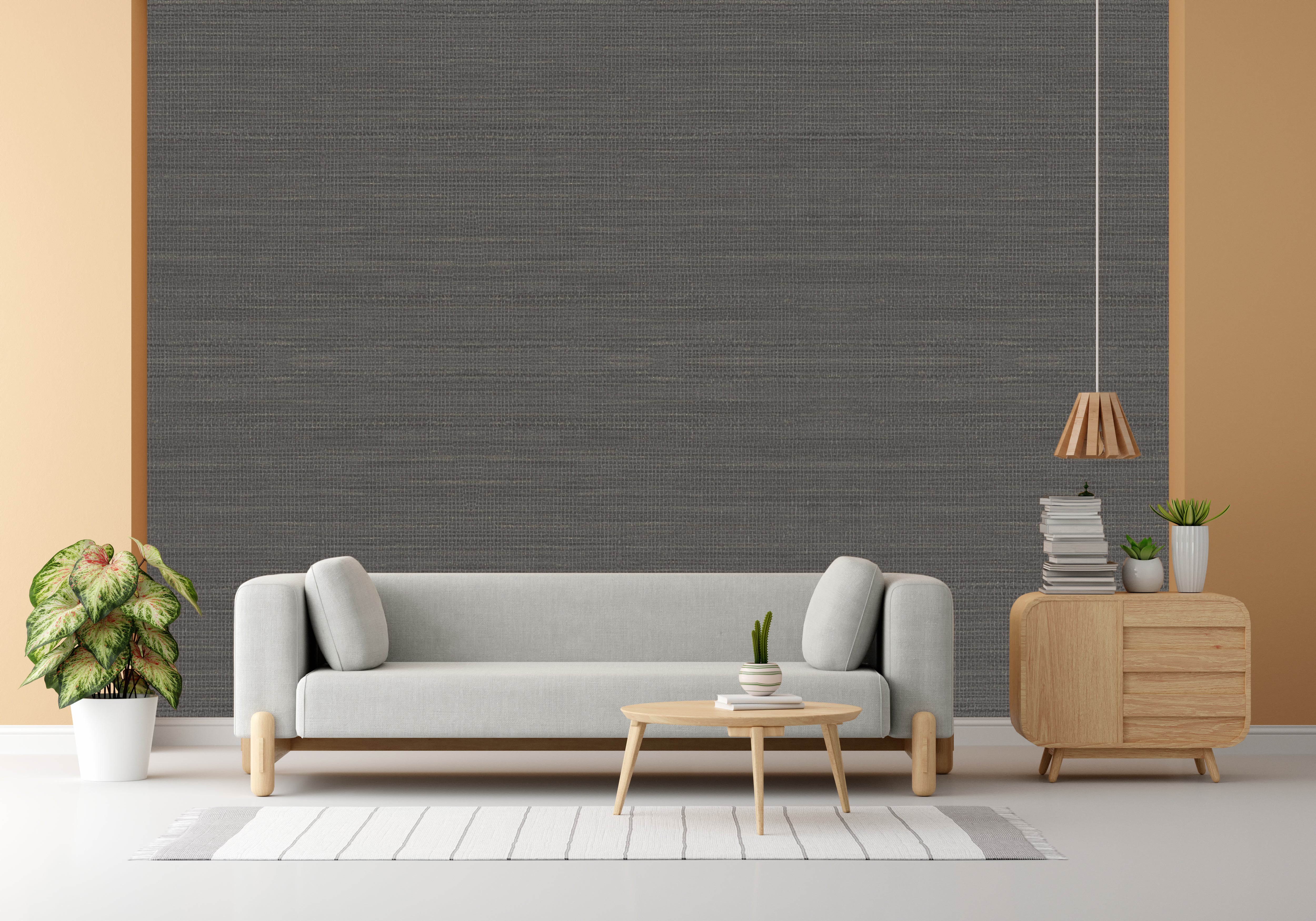 Charcoal Sketch Design Subtle Elegance Modern Style Wallpaper for Living Rooms Bedrooms