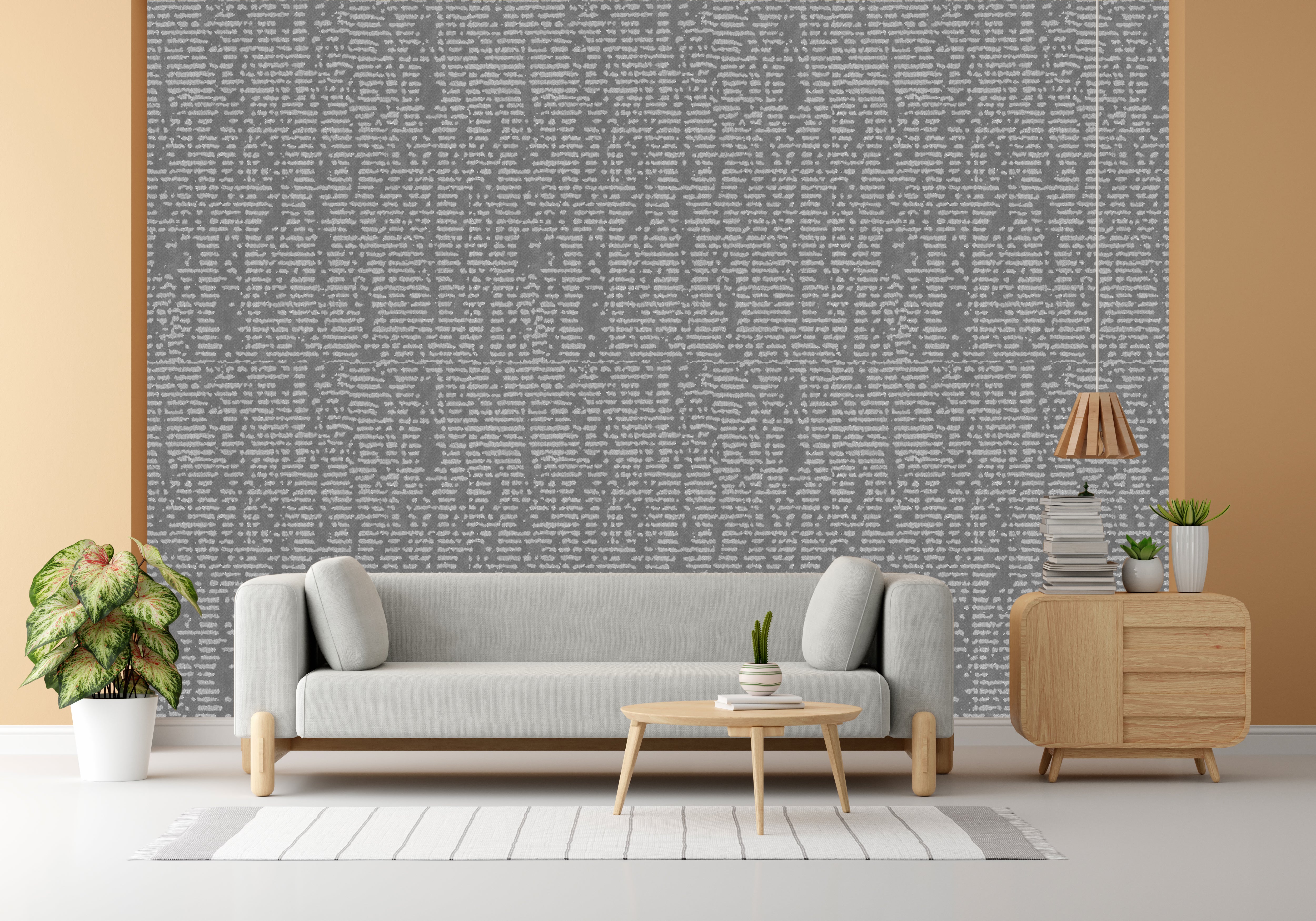 Cold Grey Design Subtle Elegance Modern Style Wallpaper for Living Rooms Bedrooms