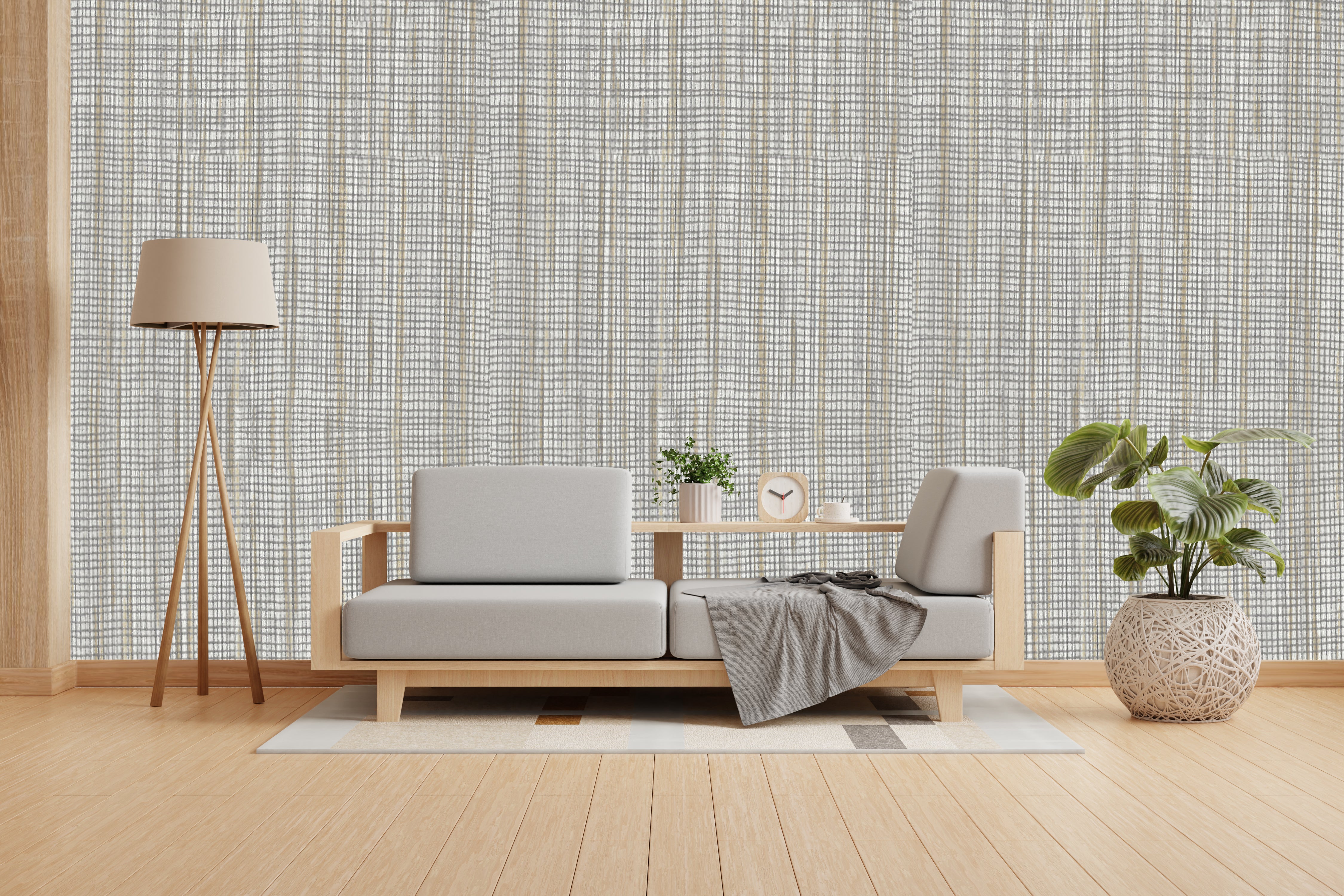 Silhouette Design Subtle Elegance Modern Style Wallpaper for Living Rooms Bedrooms