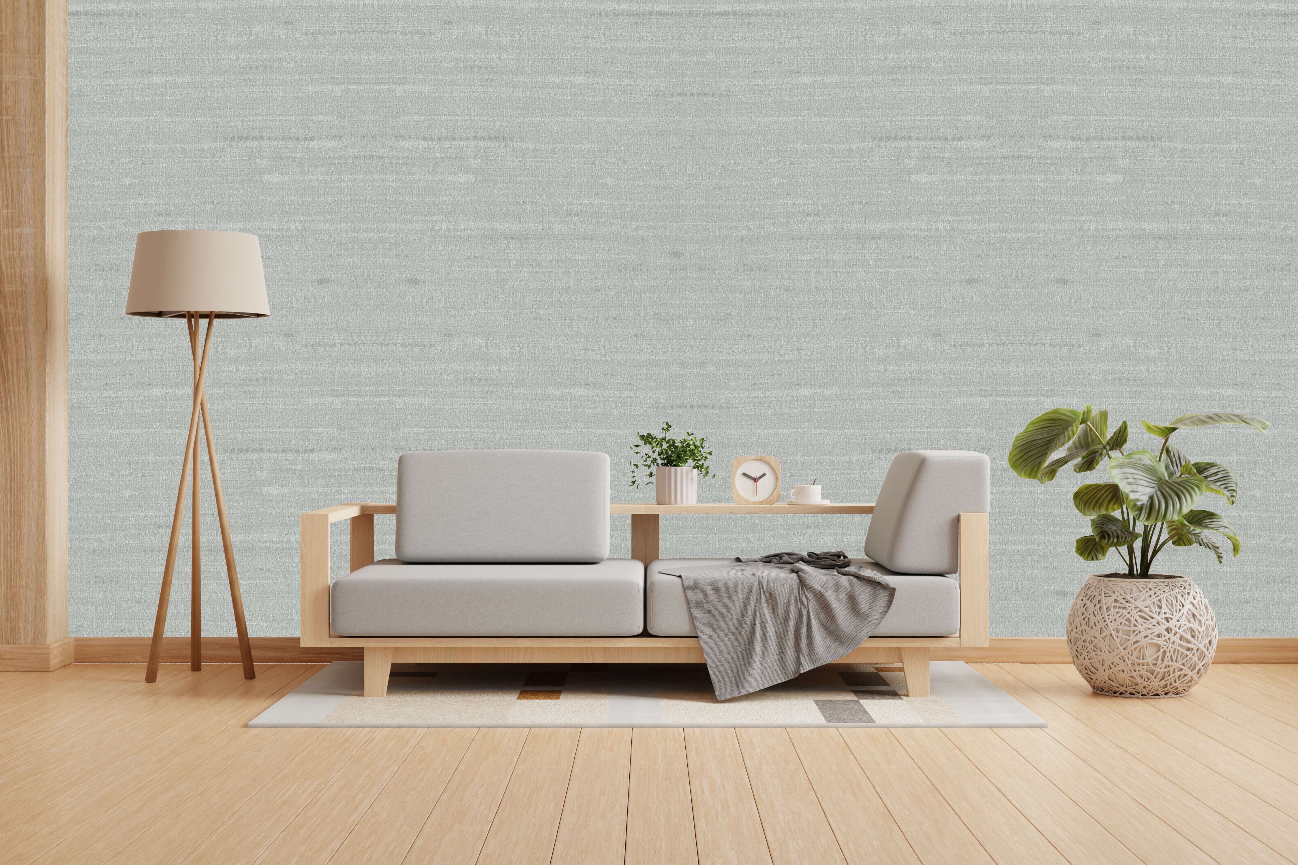 Grey Dolphin Design Subtle Elegance Modern Style Wallpaper for Living Rooms Bedrooms