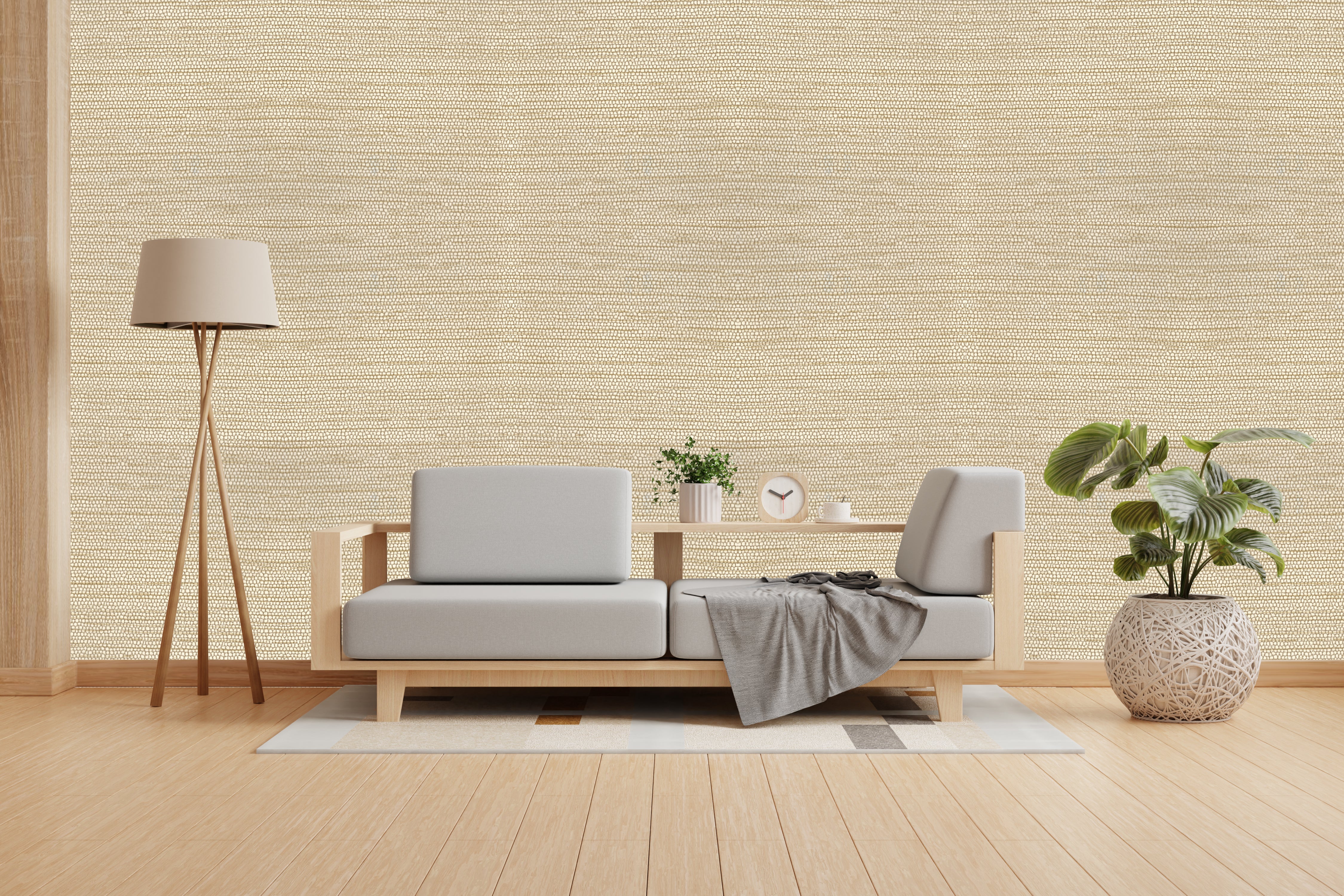 Bleached Sand Design Subtle Elegance Modern Style Wallpaper for Living Rooms Bedrooms