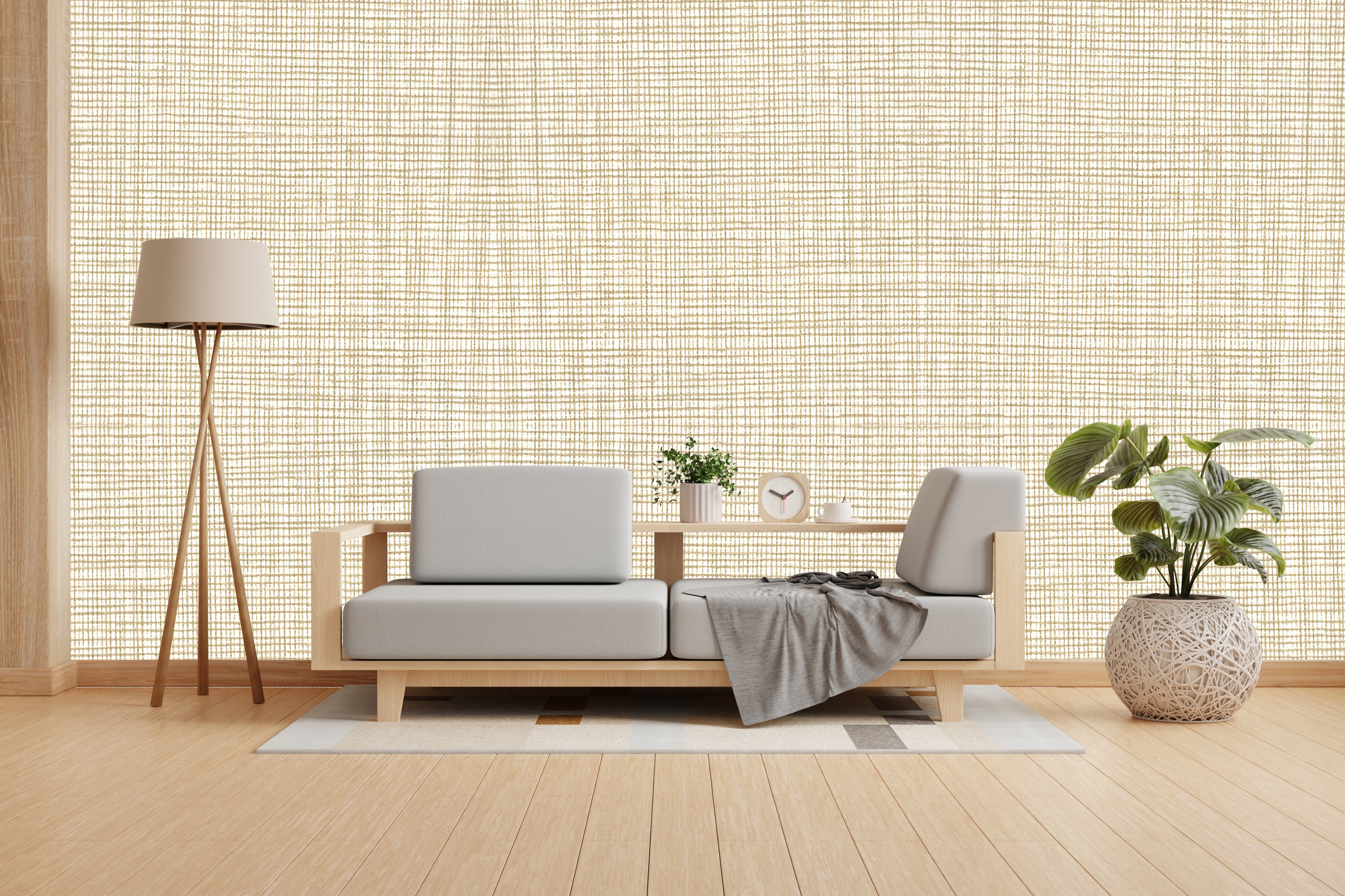 Summer Sandcastle Design Subtle Elegance Modern Style Wallpaper for Living Rooms Bedrooms