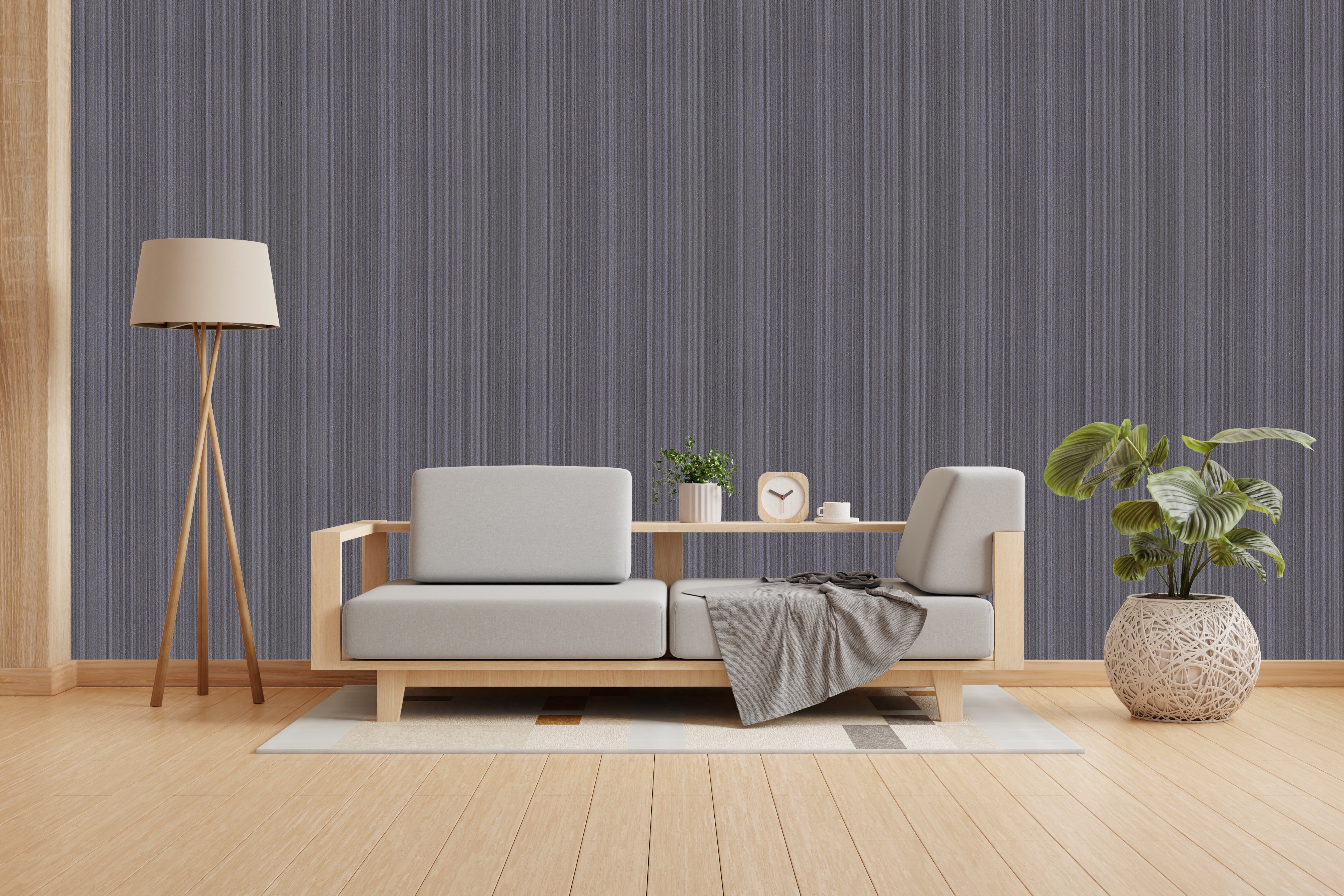 Blackish Grey Design Subtle Elegance Modern Style Wallpaper for Living Rooms Bedrooms