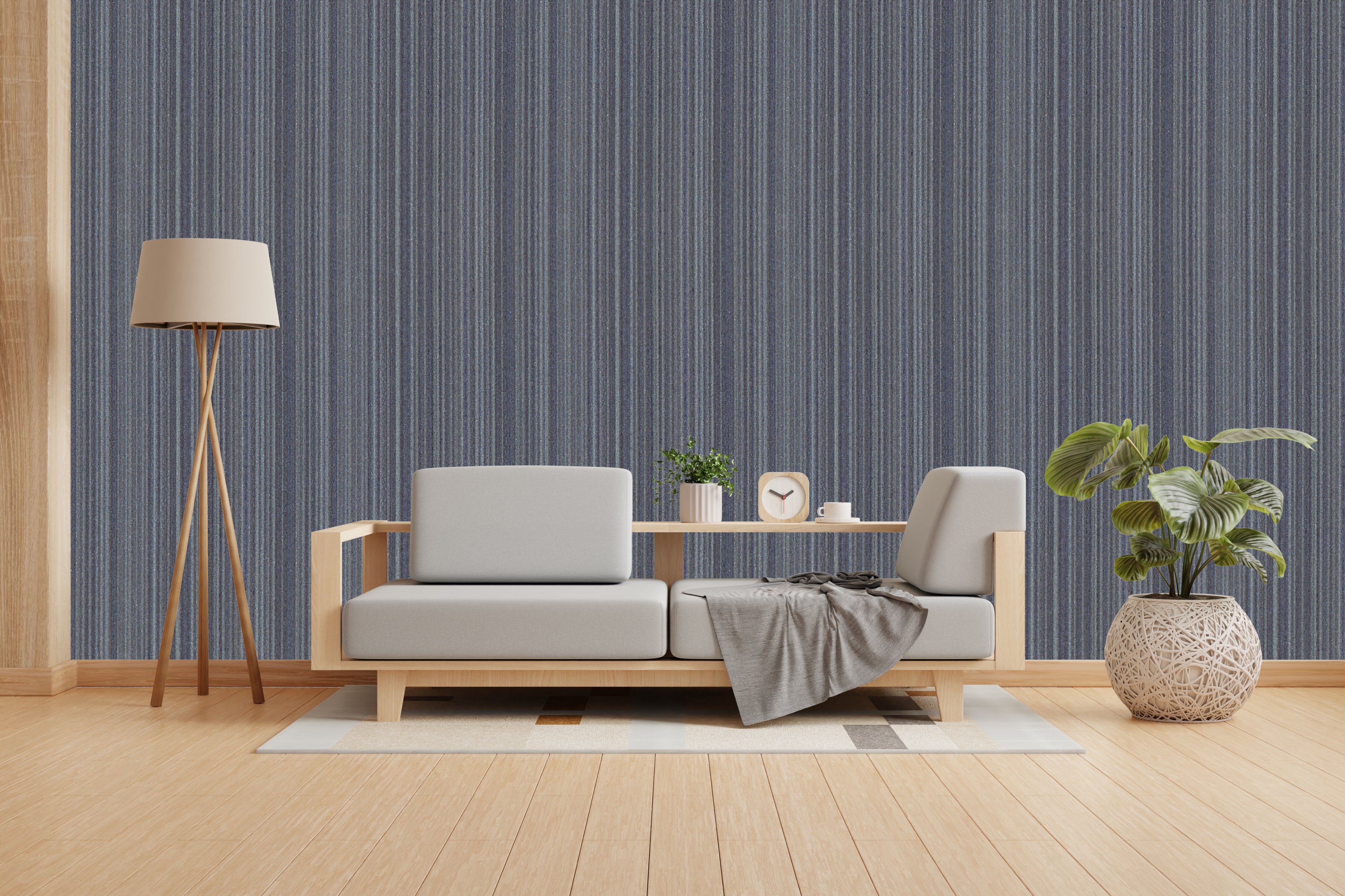 Rhythm & Blues Design Subtle Elegance Modern Style Wallpaper for Living Rooms Bedrooms