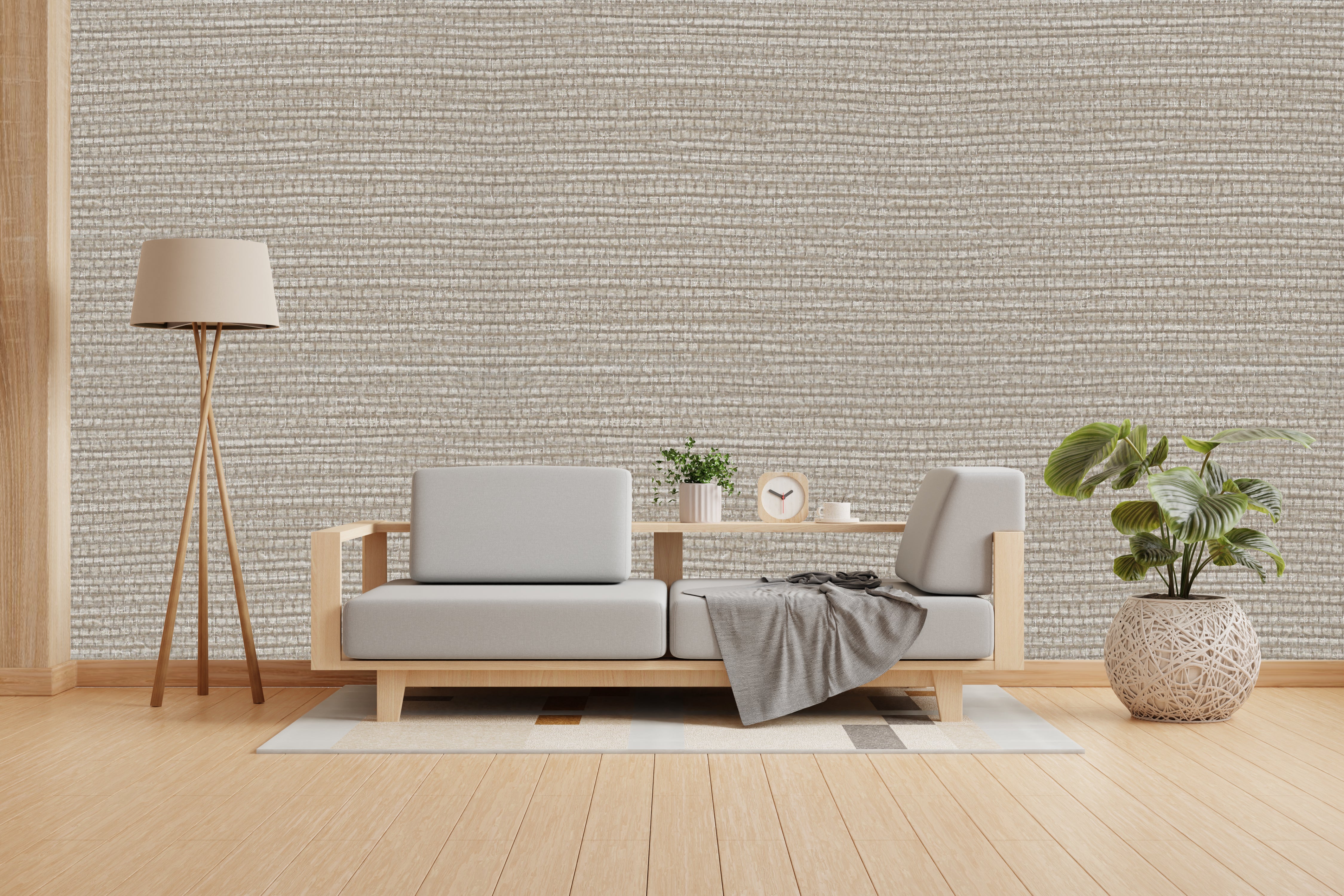 Cotton Seed Design Subtle Elegance Modern Style Wallpaper for Living Rooms Bedrooms