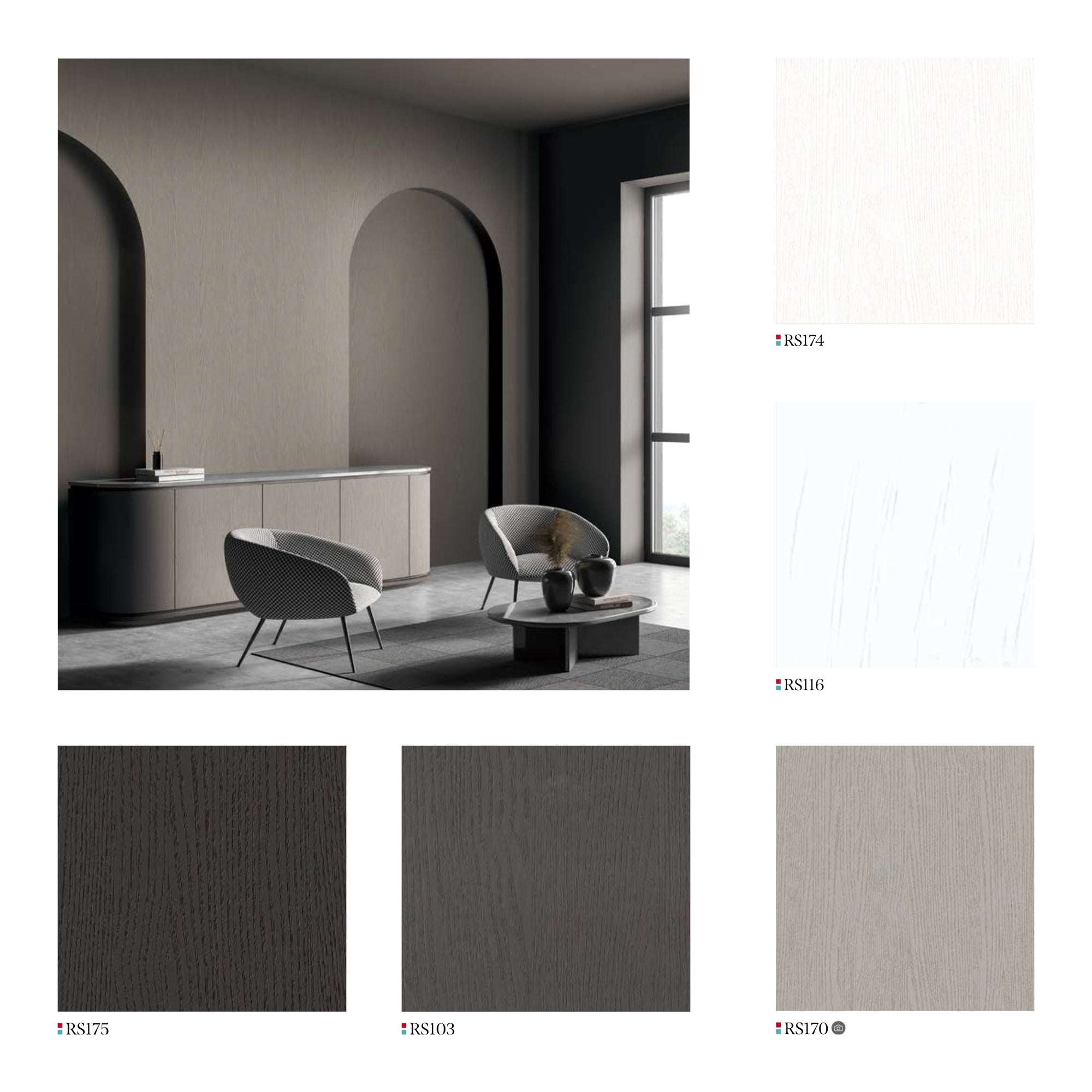 Sophisticated Interior Design with Archways & Modern Furniture, showcasing Neutral Wood Finishes