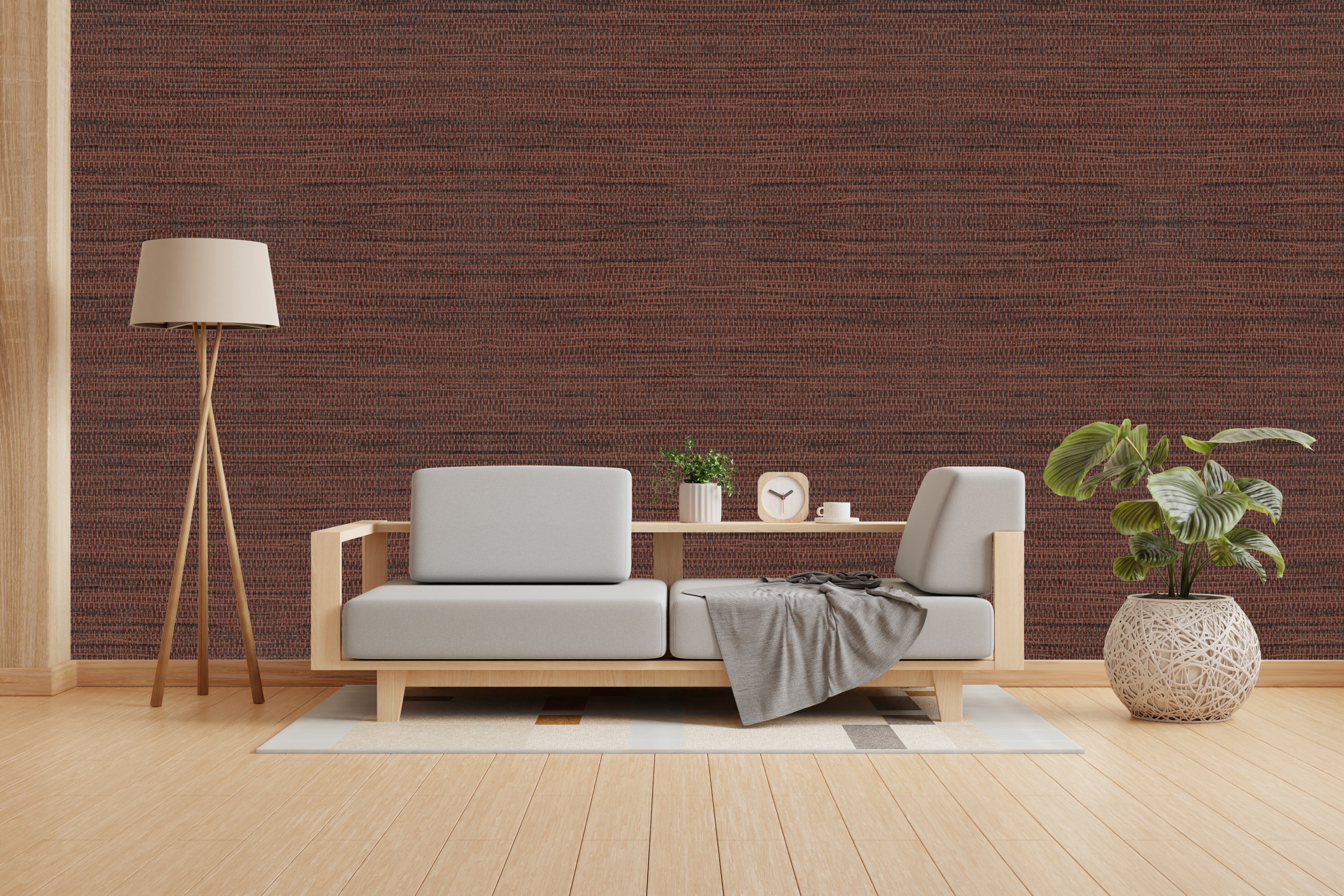 Minotaur Red Design Subtle Elegance Modern Style Wallpaper for Living Rooms Bedrooms