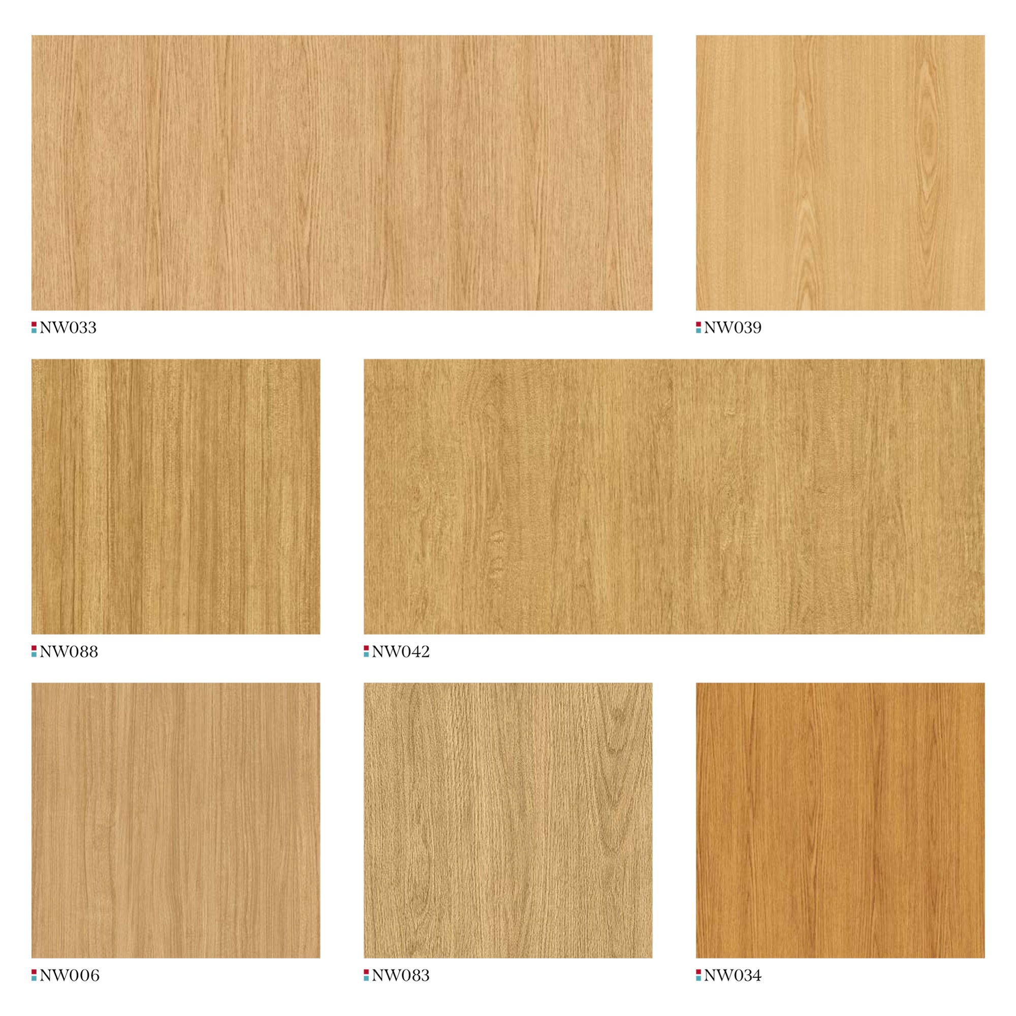 Warm Toned Wood Grain Panels - Assorted Horizontal & Vertical Finishes