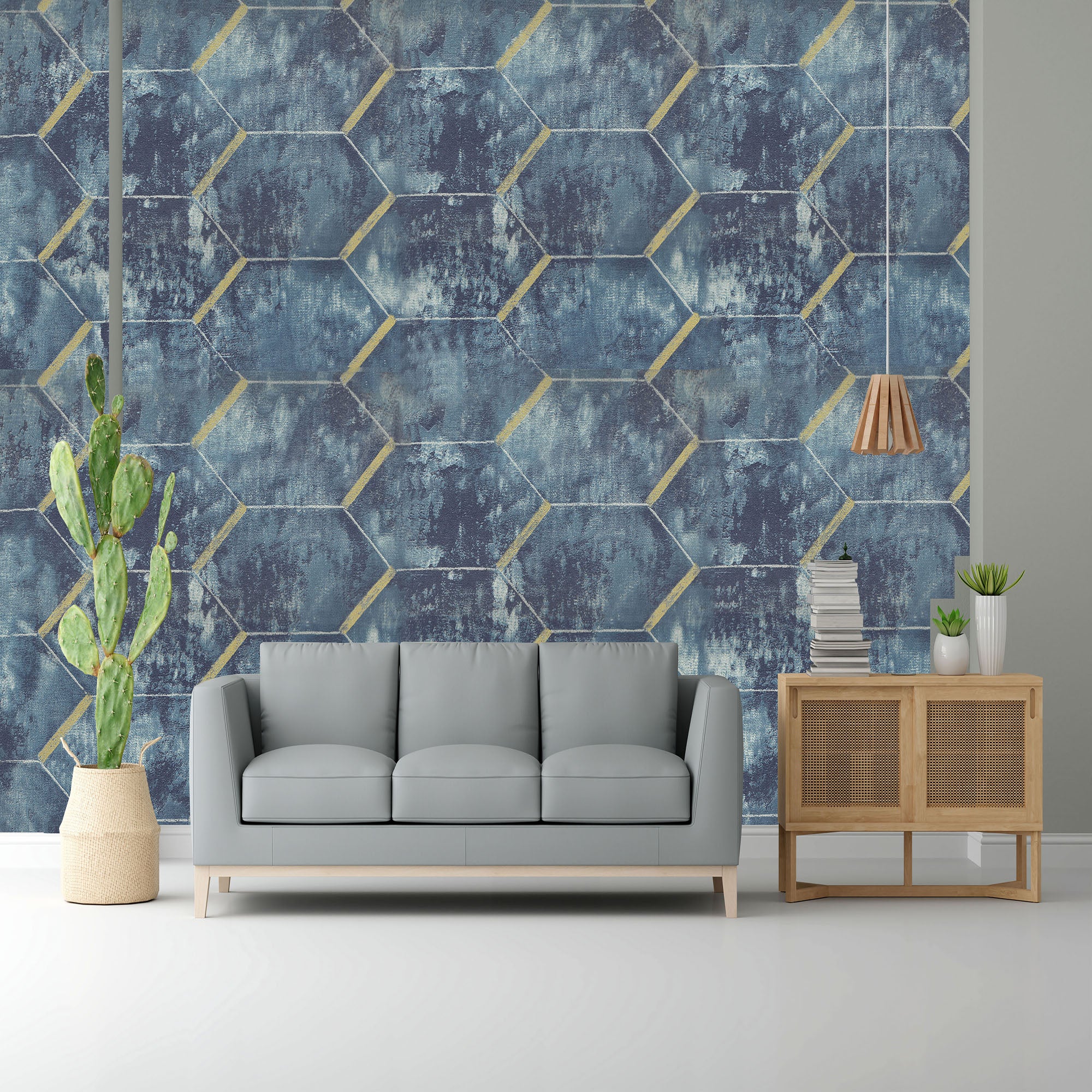 Belgian Block Design Wallpaper - For Inviting Spaces