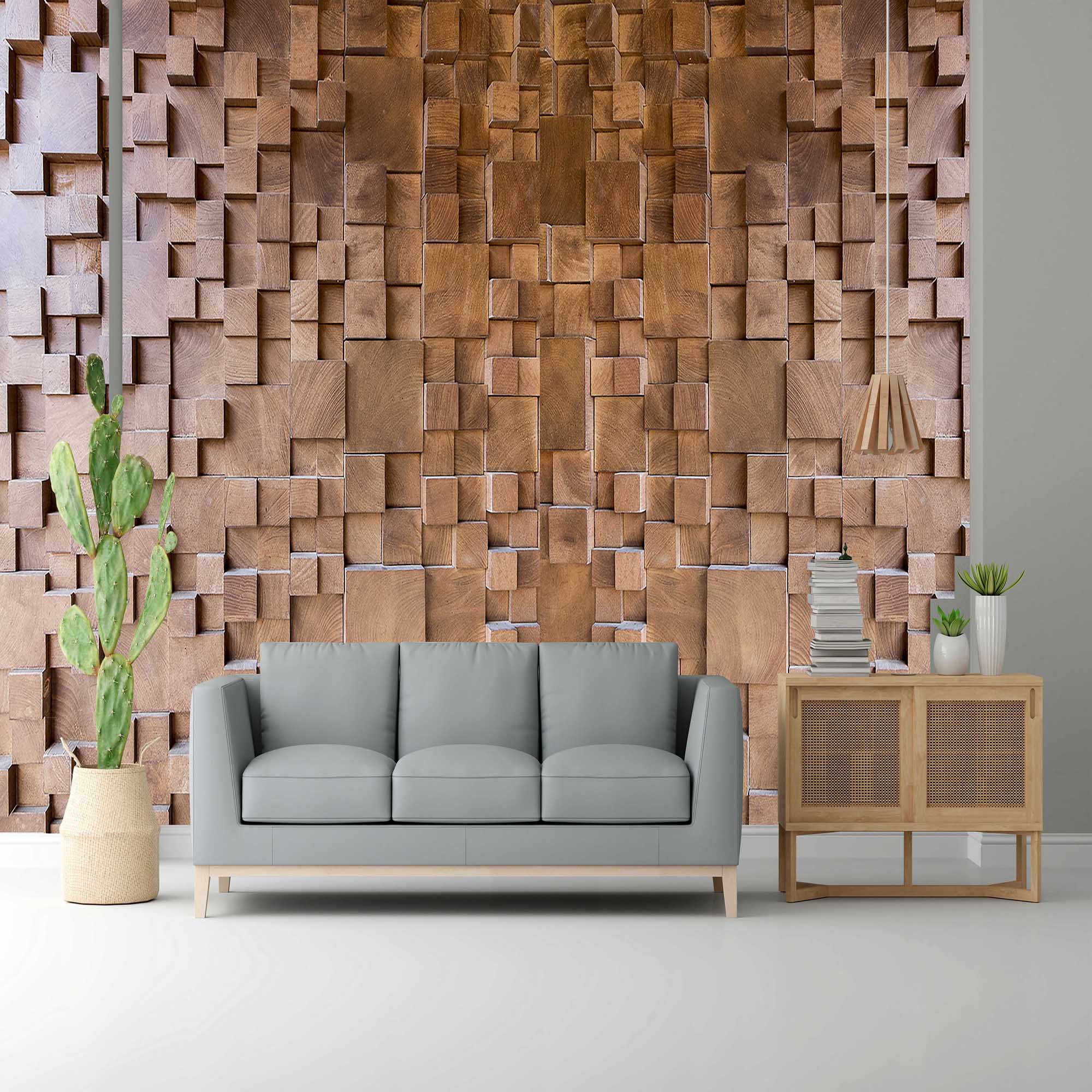 Cinnamon Roast Design Subtle Elegance Modern Style Wallpaper for Living Rooms Bedrooms