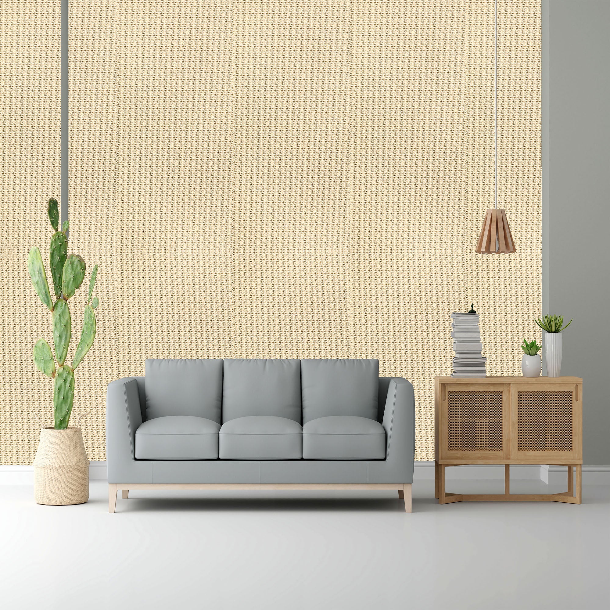 Honey N Cream Design Subtle Elegance Modern Style Wallpaper for Living Rooms Bedrooms