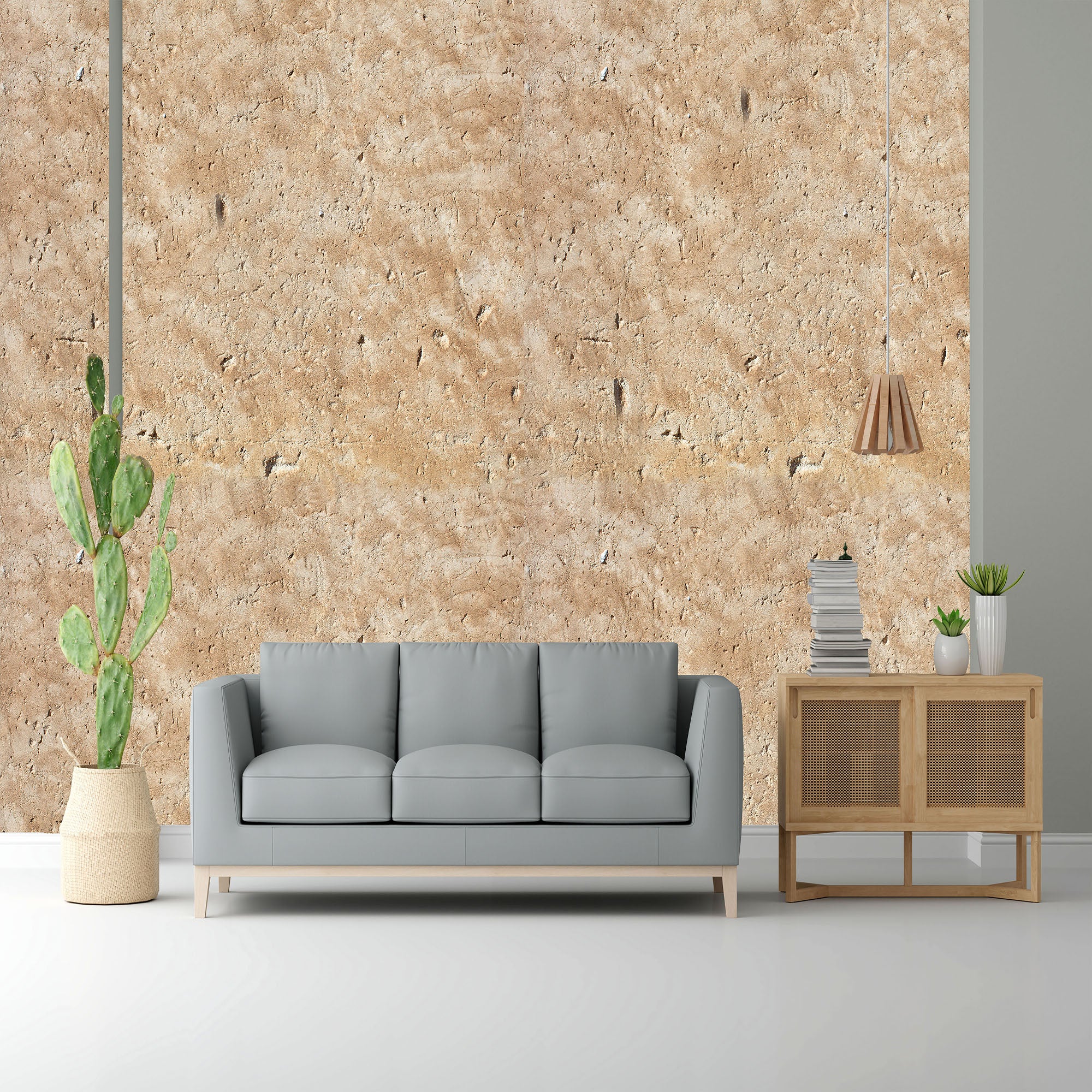 Country Rubble Design Subtle Elegance Modern Style Wallpaper for Living Rooms Bedrooms