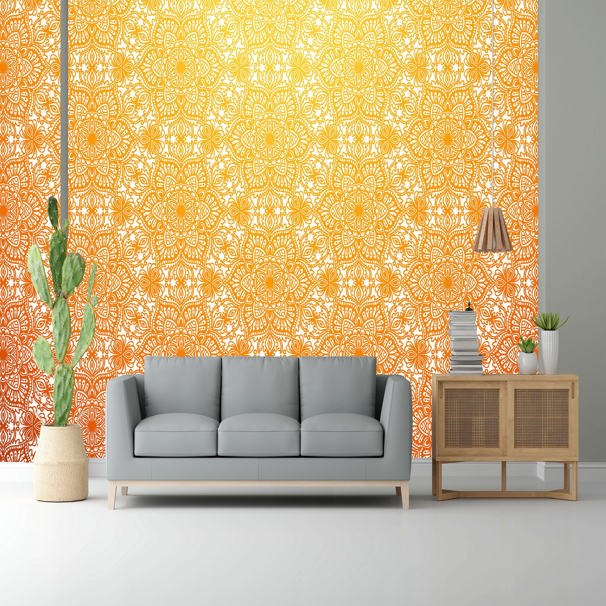 Lightning Yellow Design Subtle Elegance Modern Style Wallpaper for Living Rooms Bedrooms