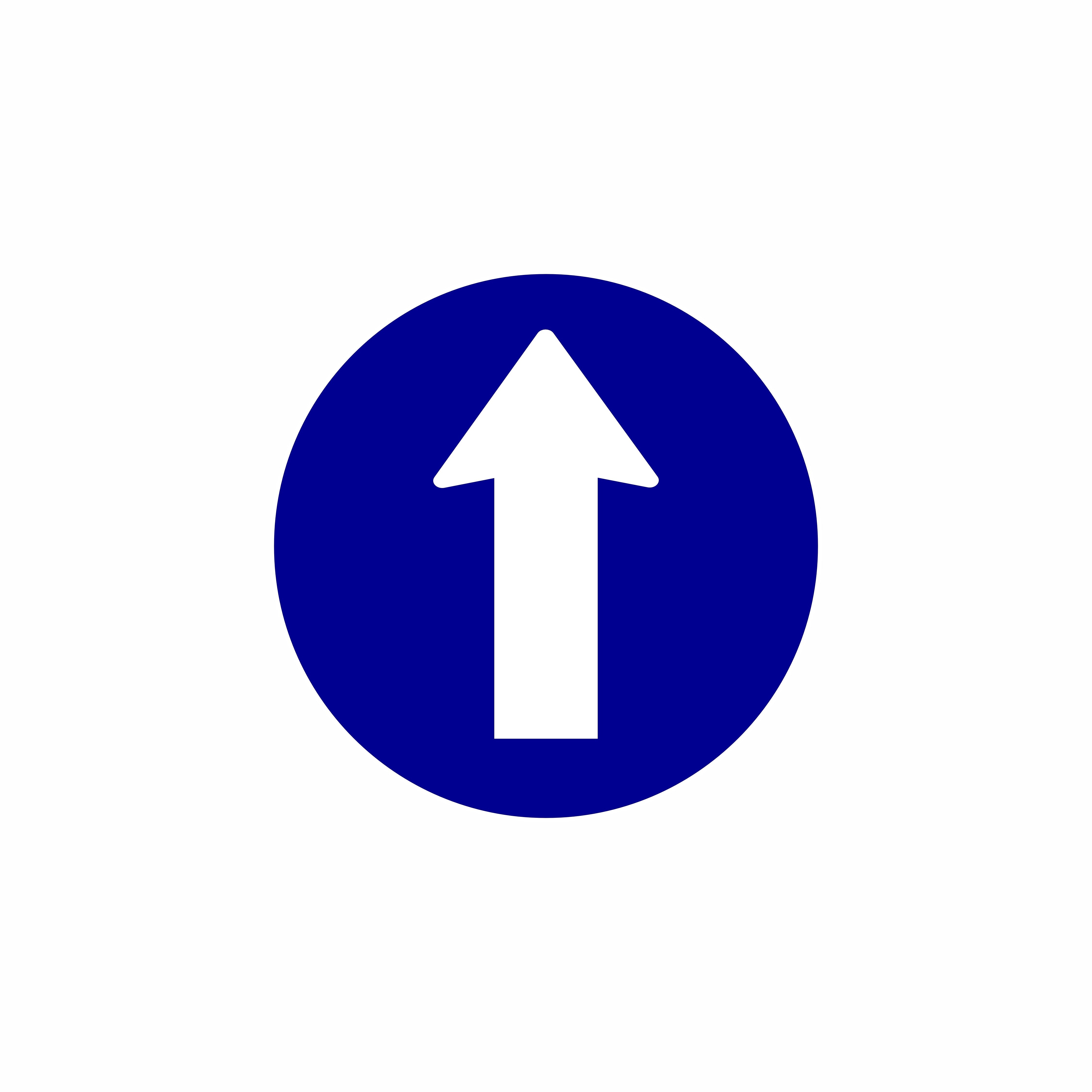 Blue Up Arrow Wayfinding Wallpaper, Size (15x15) Inches