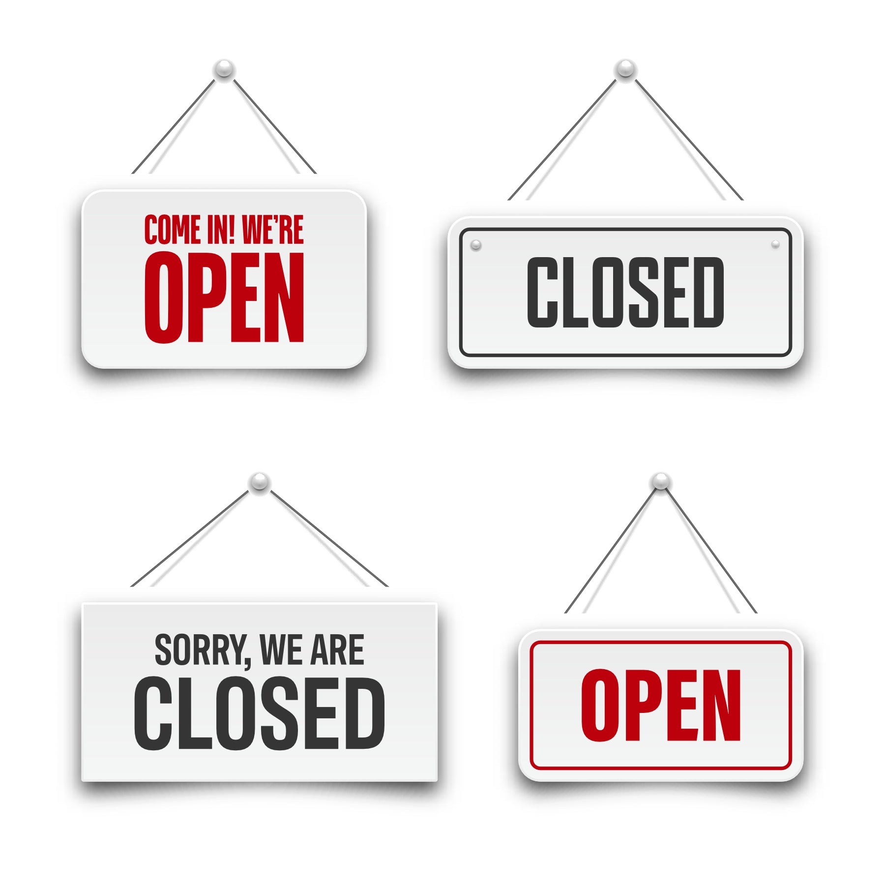 Shop Hours Wallpaper: Open and Closed Sign Decals for Business & Home Decor - Come In, Sorry We're Closed Wallpapers, vishal wallpapers
