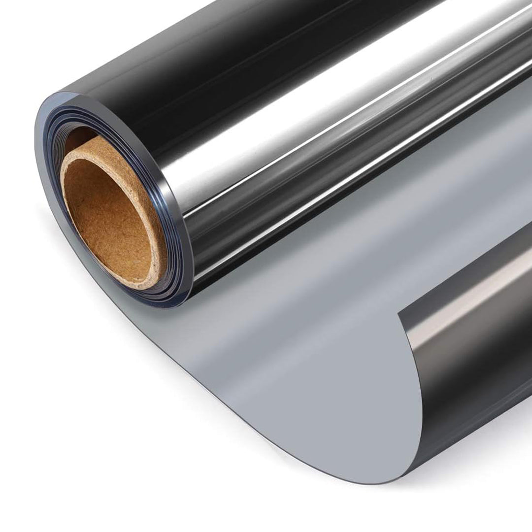Silver One-Way Mirror Window Film Roll for Privacy & Sun Control